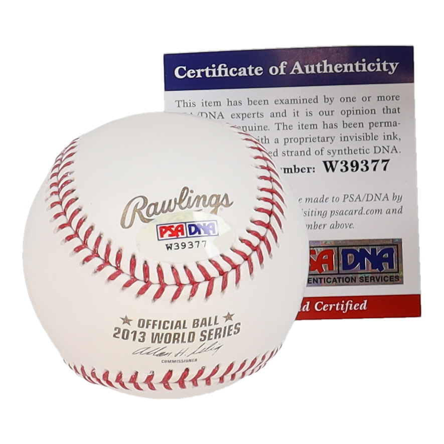 Jacoby Ellsbury Signed 2013 World Series Baseball (PSA) at PristineAuction.com Jacoby Ellsbury Signed 2013 World Series Baseball (PSA) at PristineAuction.com
