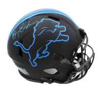 Barry Sanders Signed Lions Full-Size Authentic On-Field Eclipse Alternate Speed Helmet (Schwartz) at PristineAuction.com
