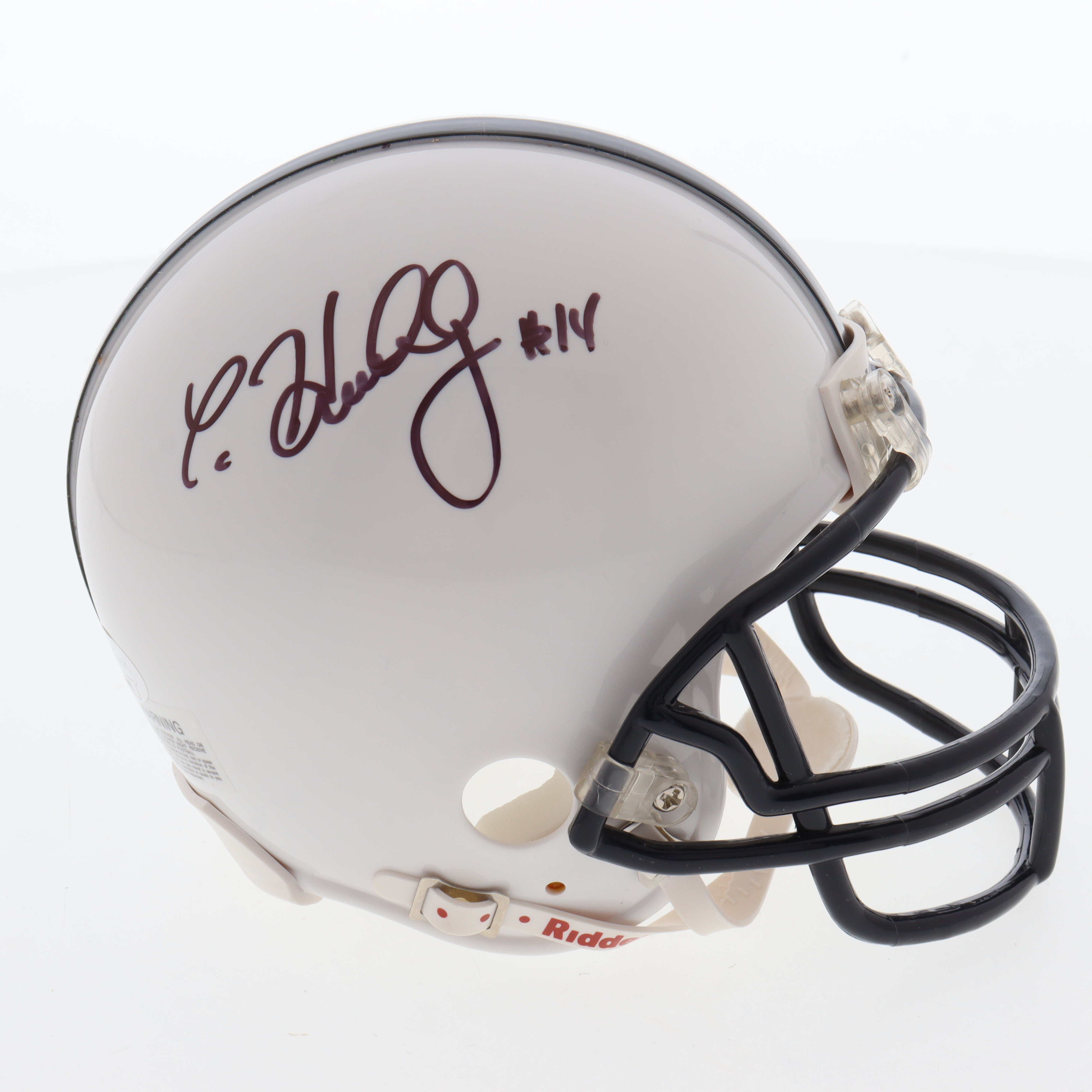 Christian Hackenberg Signed Penn State Nittany Lions Mini Helmet (JSA) at PristineAuction.com Christian Hackenberg Signed Penn State Nittany Lions Mini Helmet (JSA) at PristineAuction.com