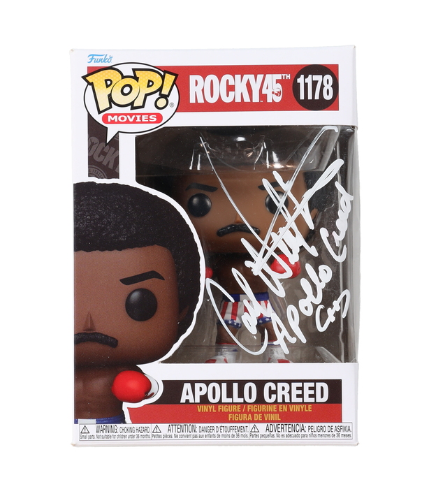 Carl Weathers Signed "Rocky 45th" #1178 Apollo Creed Funko Pop! Vinyl Figure Inscribed "Apollo Creed" (JSA) at PristineAuction.com Carl Weathers Signed "Rocky 45th" #1178 Apollo Creed Funko Pop! Vinyl Figure Inscribed "Apollo Creed" (JSA) at PristineAuction.com