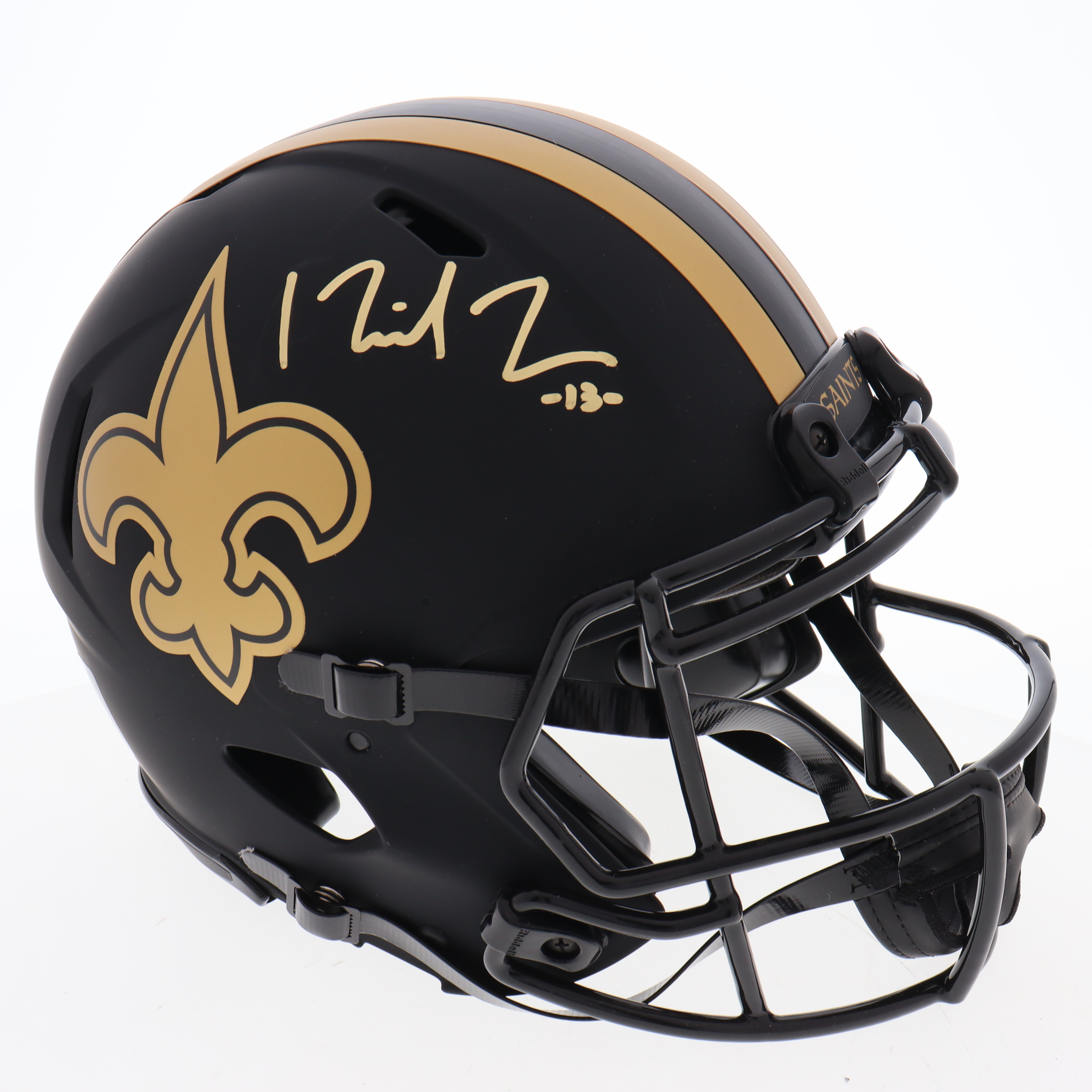 Michael Thomas Signed Saints Full-Size Authentic On-Field Eclipse Alternate Speed Helmet (Beckett) at PristineAuction.com Michael Thomas Signed Saints Full-Size Authentic On-Field Eclipse Alternate Speed Helmet (Beckett) at PristineAuction.com