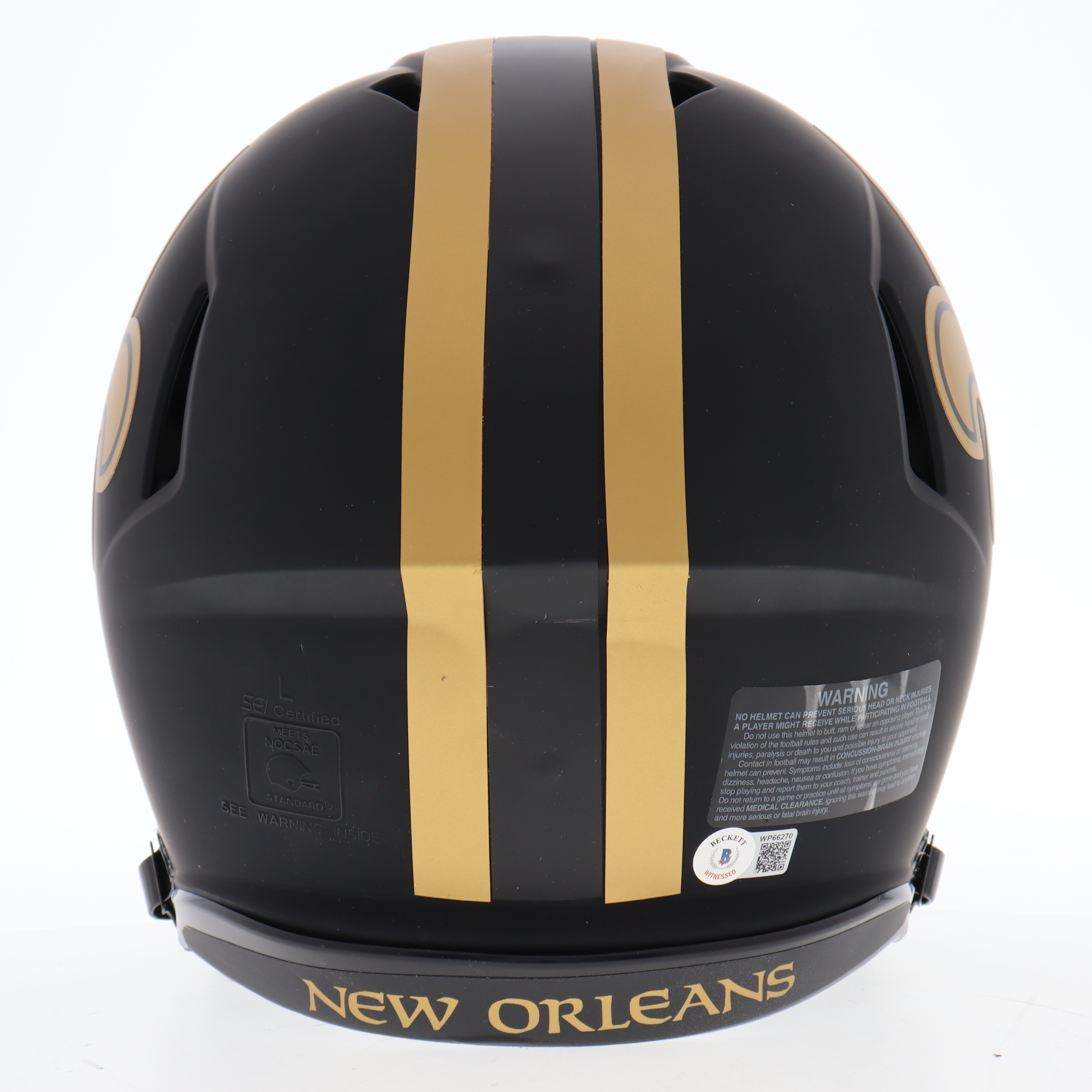 Michael Thomas Signed Saints Full-Size Authentic On-Field Eclipse Alternate Speed Helmet (Beckett) at PristineAuction.com Michael Thomas Signed Saints Full-Size Authentic On-Field Eclipse Alternate Speed Helmet (Beckett) at PristineAuction.com