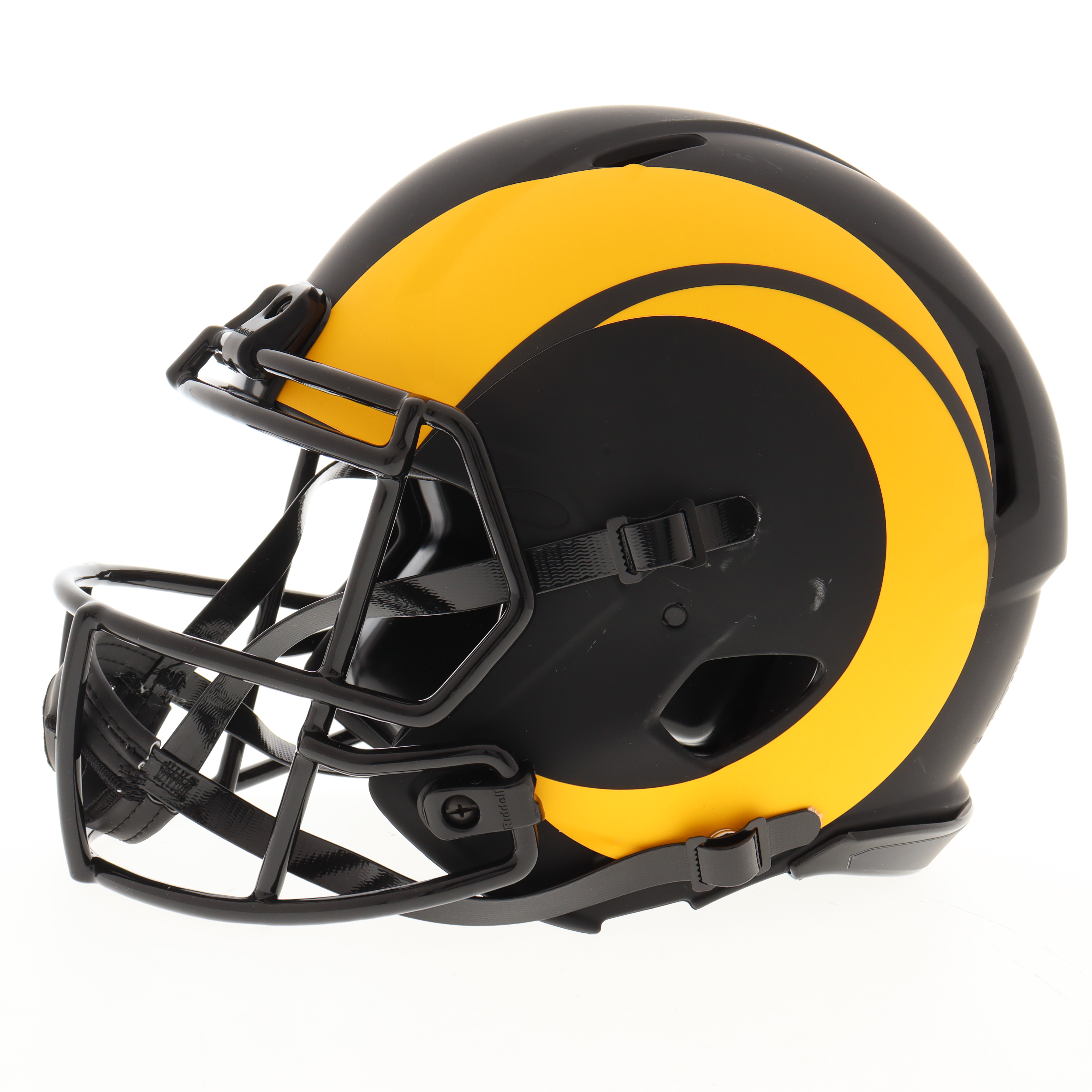 Marshall Faulk & Eric Dickerson Signed Rams Full-Size Authentic On-Field Eclipse Alternate Speed Helmet Inscribed "HOF 99 & HOF 2011" (Beckett) at PristineAuction.com Marshall Faulk & Eric Dickerson Signed Rams Full-Size Authentic On-Field Eclipse Alternate Speed Helmet Inscribed "HOF 99 & HOF 2011" (Beckett) at PristineAuction.com