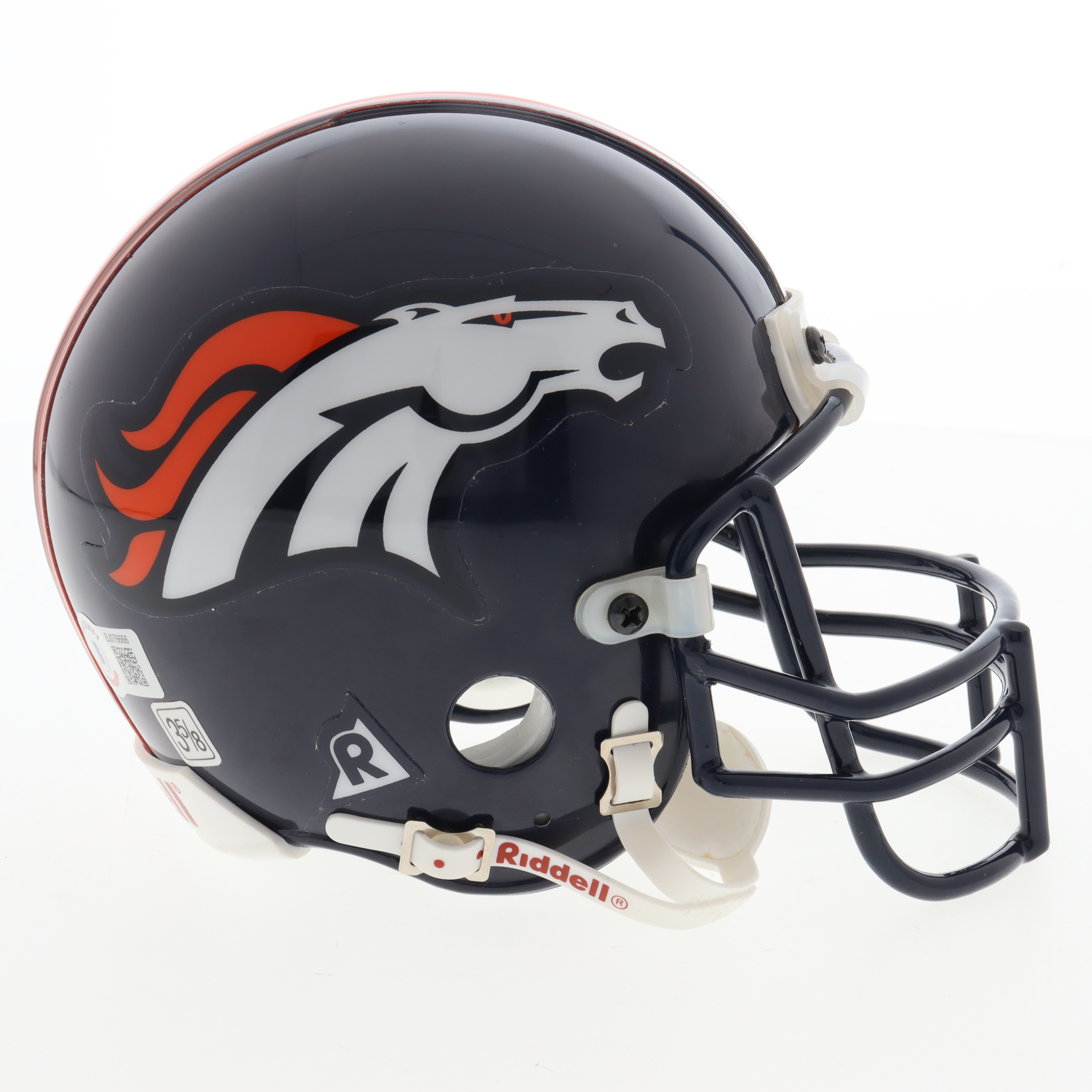 Clinton Portis Signed Broncos Mini Helmet (Beckett) at PristineAuction.com Clinton Portis Signed Broncos Mini Helmet (Beckett) at PristineAuction.com