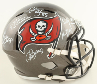 Buccaneers Full-Size Speed Helmet Signed By (6) With Derrick Brooks, Mike Alstott, Ronde Barber, Dexter Jackson (Beckett) at PristineAuction.com