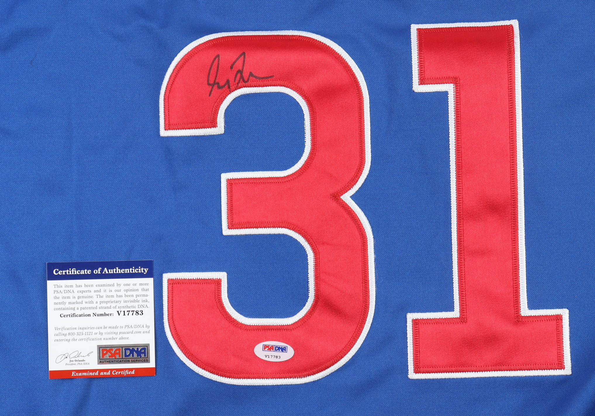 Greg Maddux Signed Cubs Jersey (PSA) at PristineAuction.com Greg Maddux Signed Cubs Jersey (PSA) at PristineAuction.com