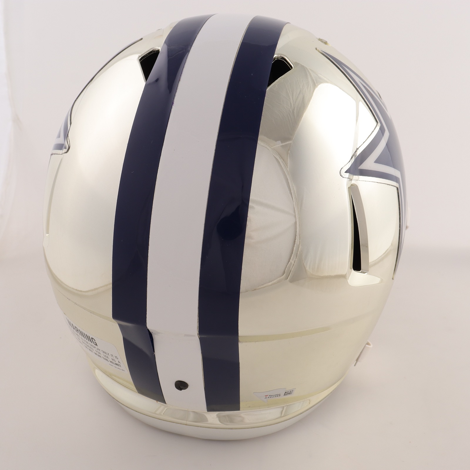 CeeDee Lamb Signed Cowboys Full-Size Chrome Alternate Speed Helmet (Fanatics) at PristineAuction.com CeeDee Lamb Signed Cowboys Full-Size Chrome Alternate Speed Helmet (Fanatics) at PristineAuction.com