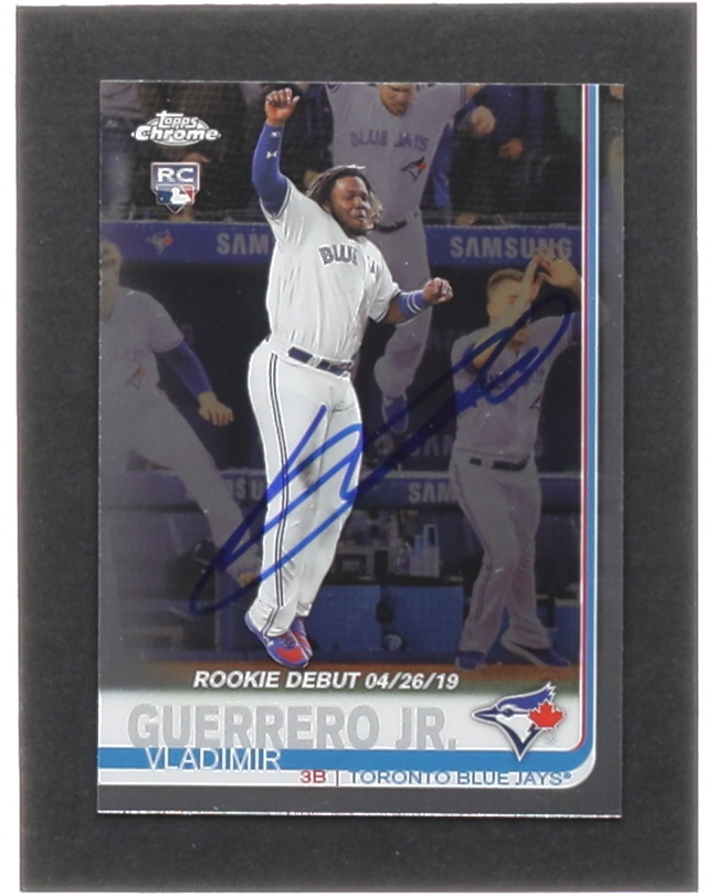 Vladimir Guerrero Jr. Signed 2019 Topps Chrome Update #58 RD RC (Guerrero Jr.) at PristineAuction.com Vladimir Guerrero Jr. Signed 2019 Topps Chrome Update #58 RD RC (Guerrero Jr.) at PristineAuction.com