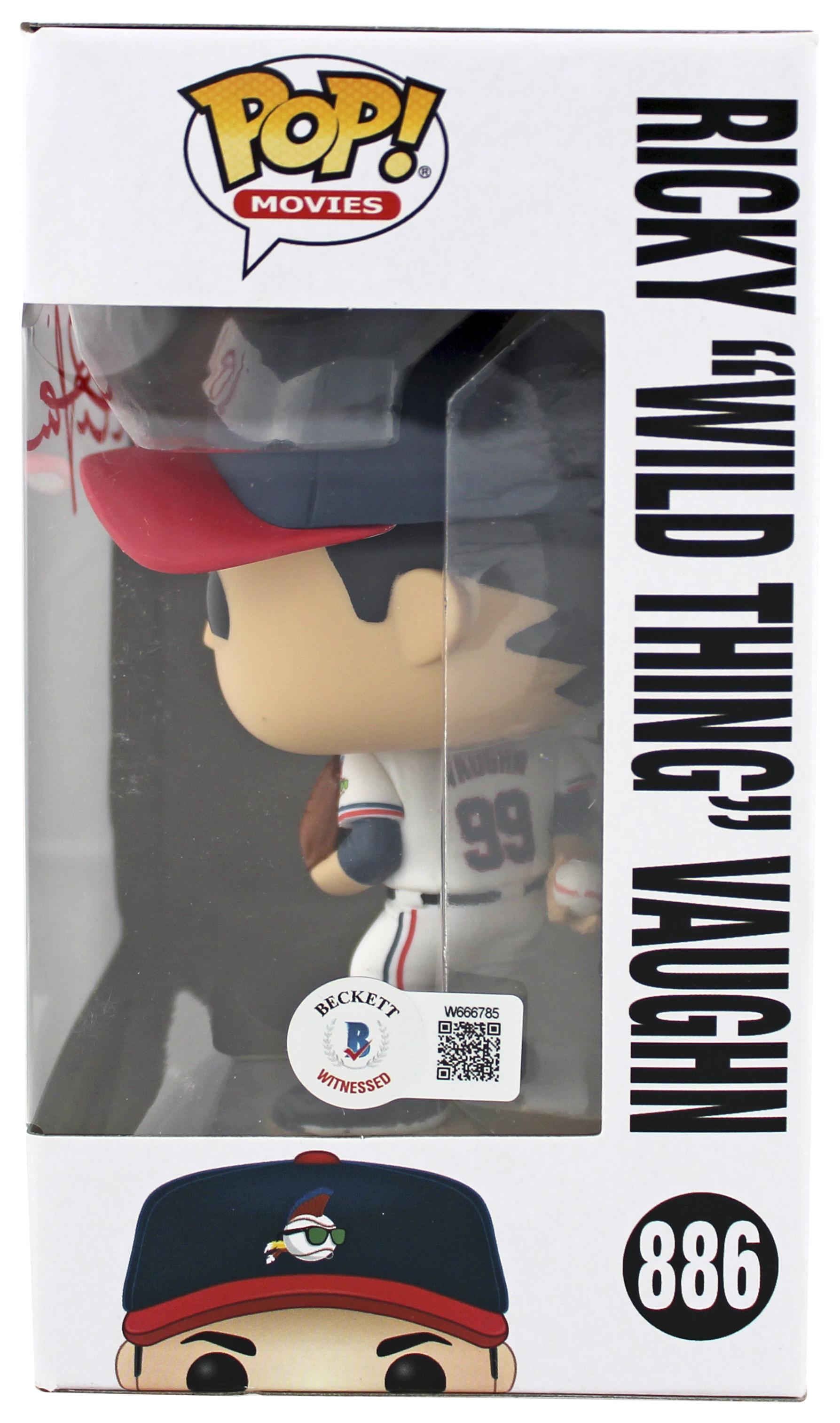 Charlie Sheen Signed "Major League" #886 Ricky "Wild Thing" Vaughn Funko Pop! Vinyl Figure (Beckett) at PristineAuction.com Charlie Sheen Signed "Major League" #886 Ricky "Wild Thing" Vaughn Funko Pop! Vinyl Figure (Beckett) at PristineAuction.com