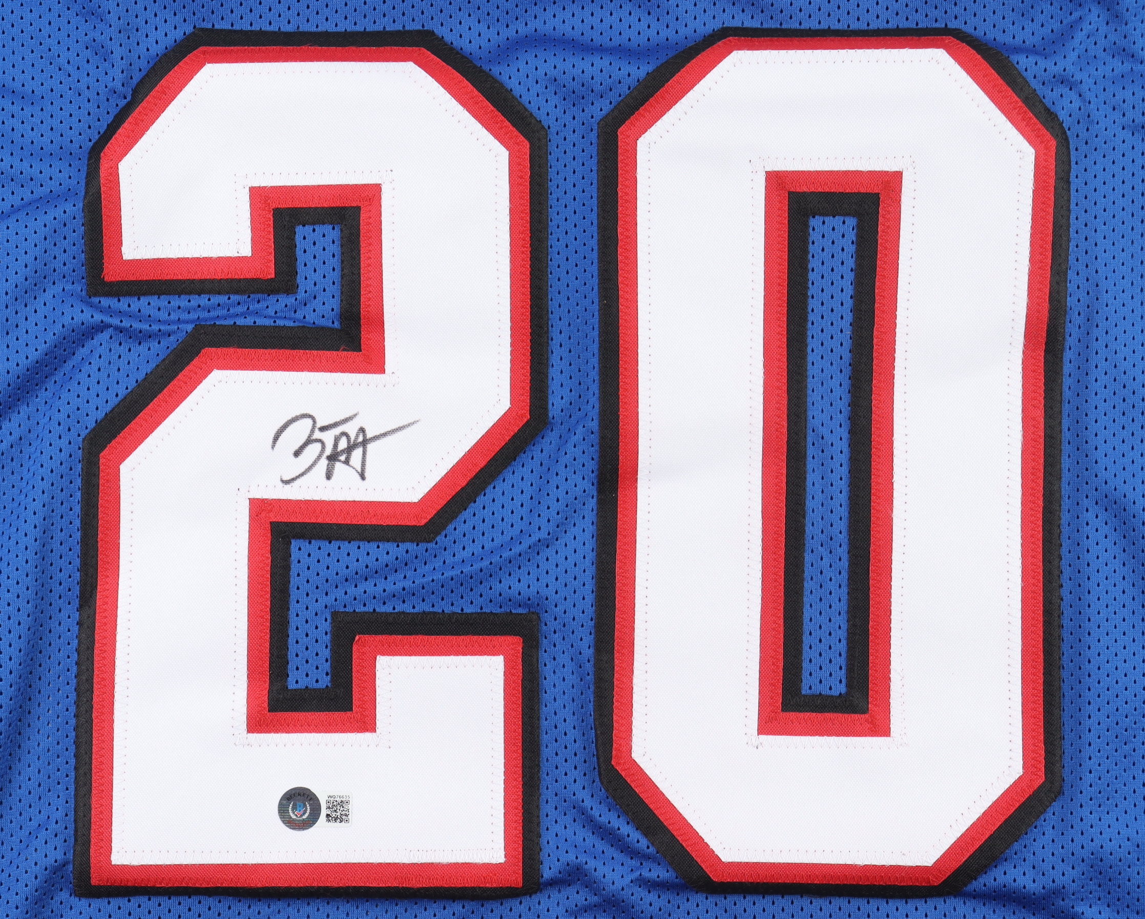 Zack Moss Signed Jersey (Beckett) at PristineAuction.com Zack Moss Signed Jersey (Beckett) at PristineAuction.com