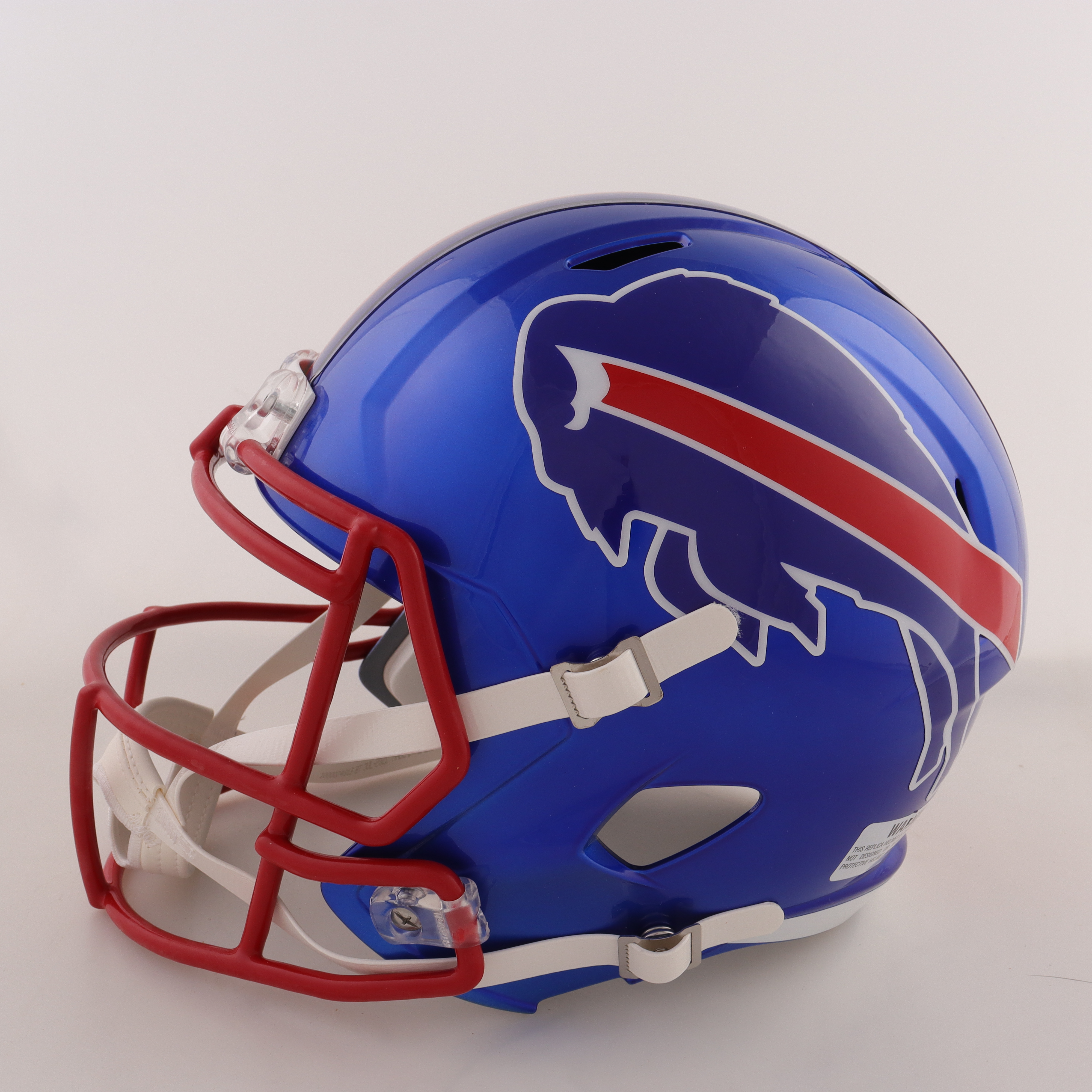 Eric Moulds Signed Bills Flash Alternate Full-Size Speed Helmet (Beckett & Prova) at PristineAuction.com Eric Moulds Signed Bills Flash Alternate Full-Size Speed Helmet (Beckett & Prova) at PristineAuction.com