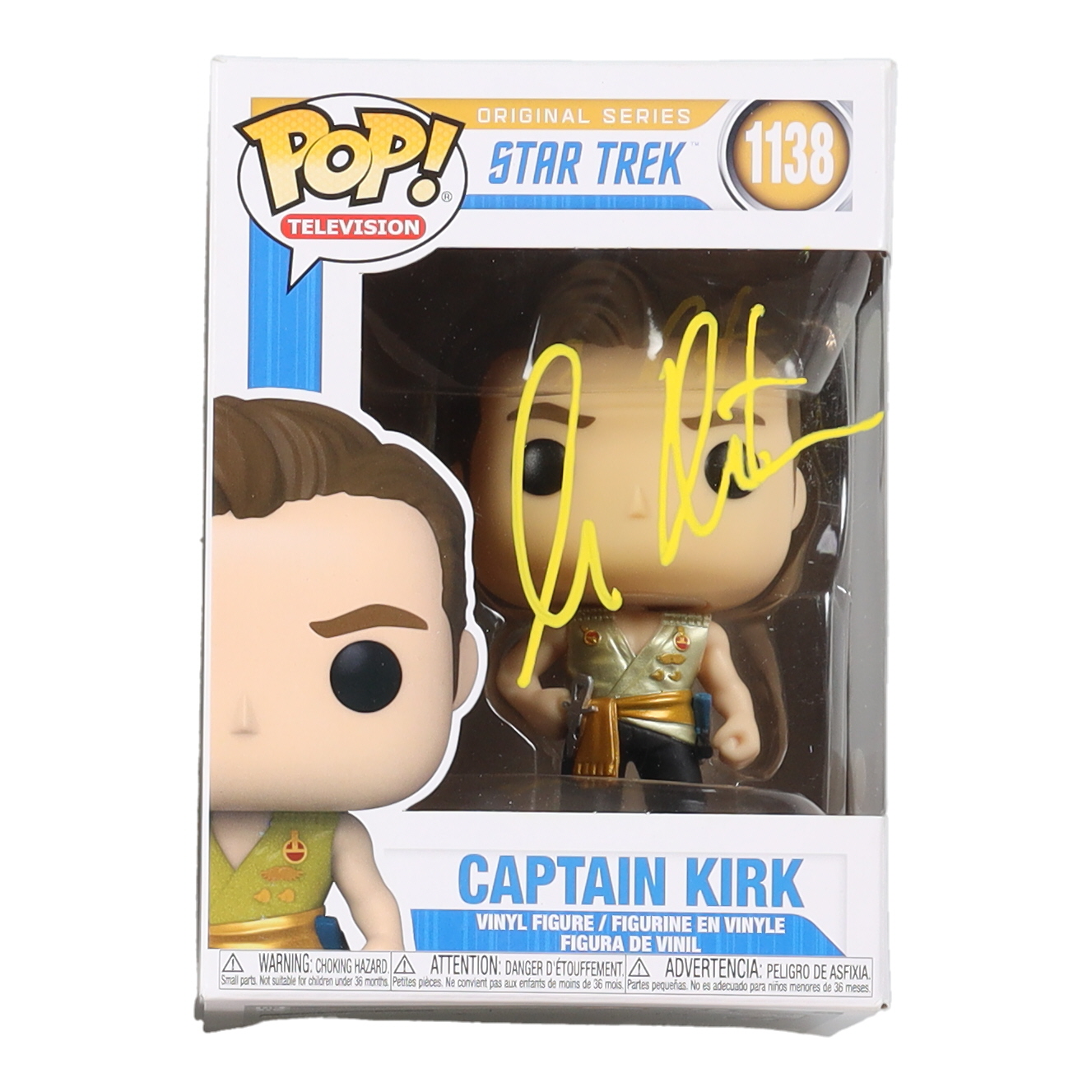 William Shatner Signed "Star Trek" #1138 Captain Kirk Funko Pop! Vinyl Figure (JSA) at PristineAuction.com William Shatner Signed "Star Trek" #1138 Captain Kirk Funko Pop! Vinyl Figure (JSA) at PristineAuction.com