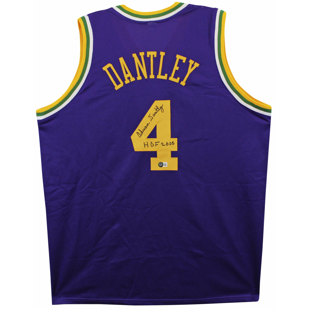 Adrian Dantley Signed Jersey Inscribed "HOF 2008" (Beckett) at PristineAuction.com