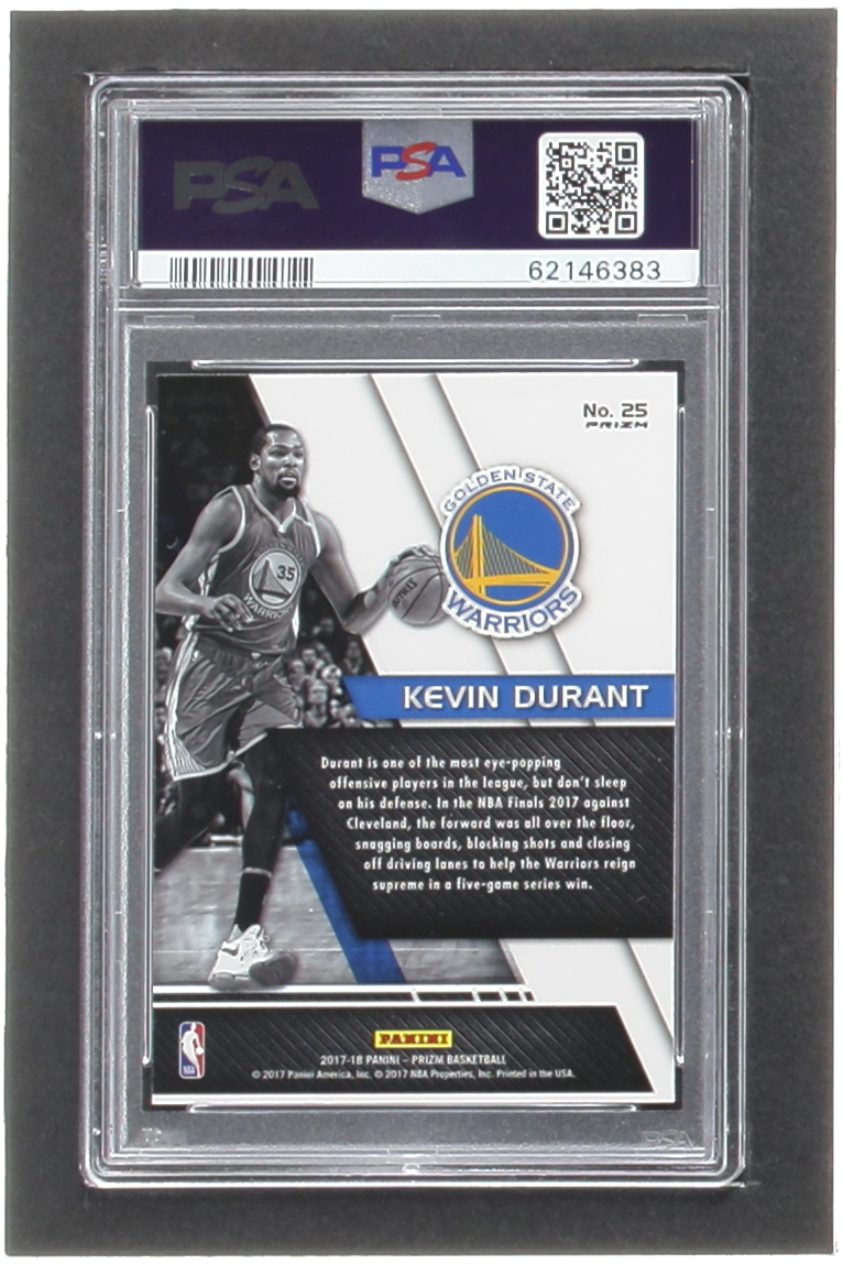 Kevin Durant 2017-18 Panini Prizm Fundamentals Prizms Hyper #25 (PSA 10) at PristineAuction.com Kevin Durant 2017-18 Panini Prizm Fundamentals Prizms Hyper #25 (PSA 10) at PristineAuction.com