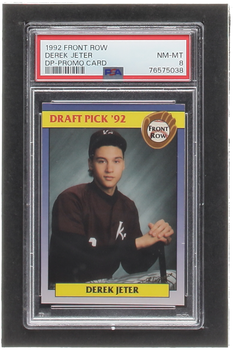 Derek Jeter 1992 Front Row Draft Picks #55 RC (PSA 8) at PristineAuction.com Derek Jeter 1992 Front Row Draft Picks #55 RC (PSA 8) at PristineAuction.com