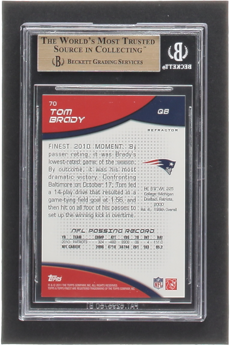 Tom Brady 2011 Finest Xfractors #70 #397/399 (BGS 9.5) at PristineAuction.com Tom Brady 2011 Finest Xfractors #70 #397/399 (BGS 9.5) at PristineAuction.com