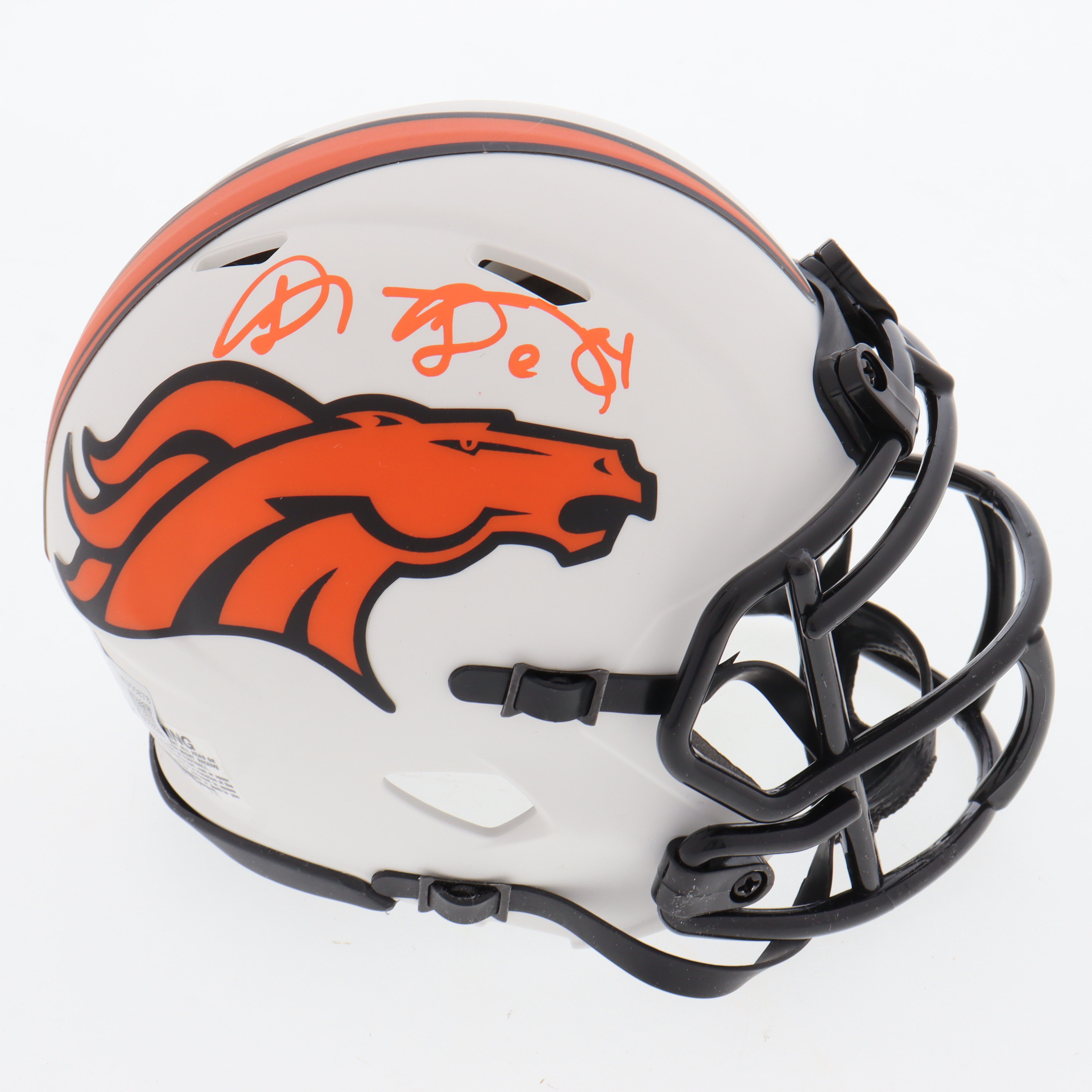 Shannon Sharpe Signed Broncos Lunar Eclipse Alternate Speed Mini Helmet (Beckett) at PristineAuction.com Shannon Sharpe Signed Broncos Lunar Eclipse Alternate Speed Mini Helmet (Beckett) at PristineAuction.com