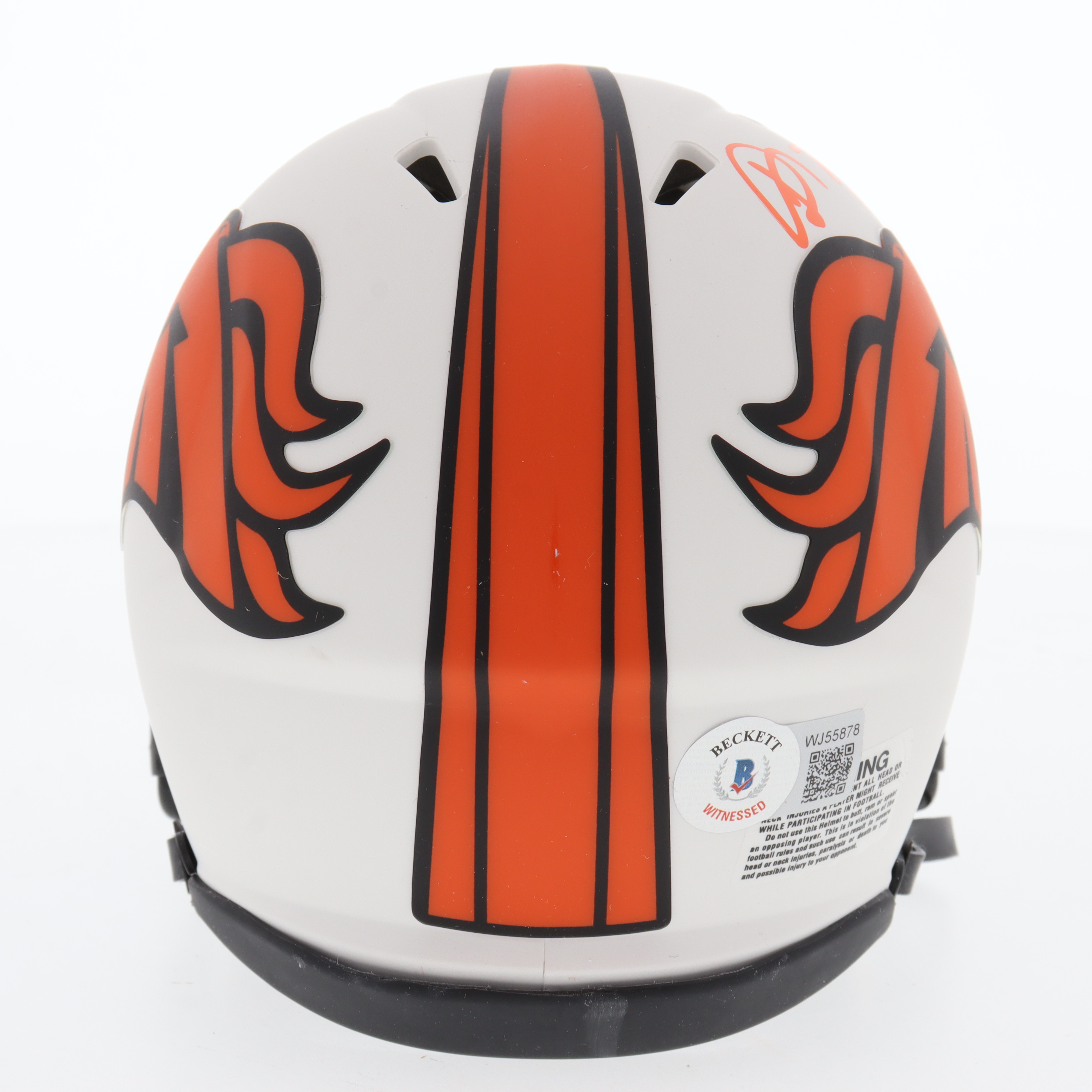 Shannon Sharpe Signed Broncos Lunar Eclipse Alternate Speed Mini Helmet (Beckett) at PristineAuction.com Shannon Sharpe Signed Broncos Lunar Eclipse Alternate Speed Mini Helmet (Beckett) at PristineAuction.com