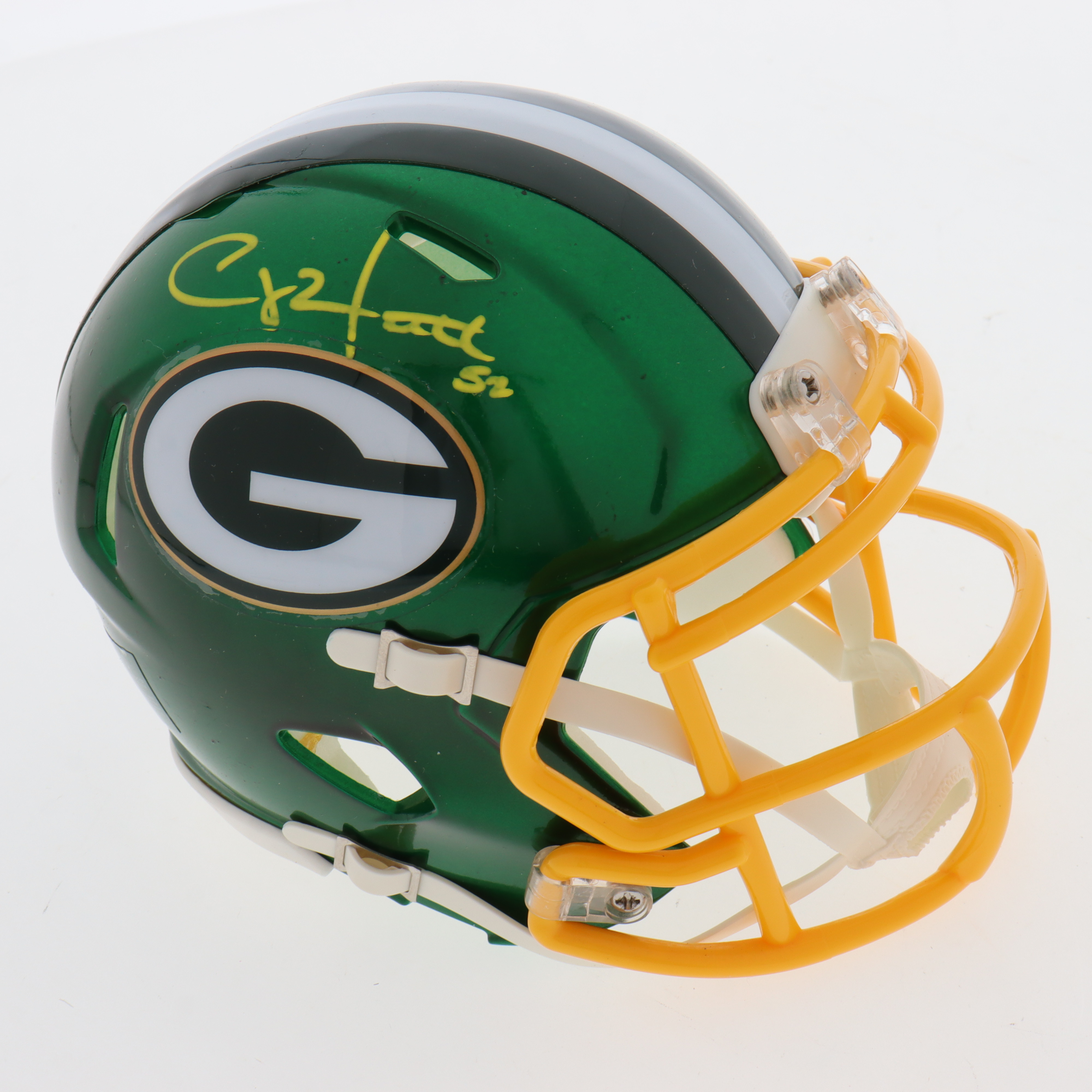 Clay Matthews Signed Packers Flash Alternate Speed Mini Helmet (JSA) at PristineAuction.com Clay Matthews Signed Packers Flash Alternate Speed Mini Helmet (JSA) at PristineAuction.com