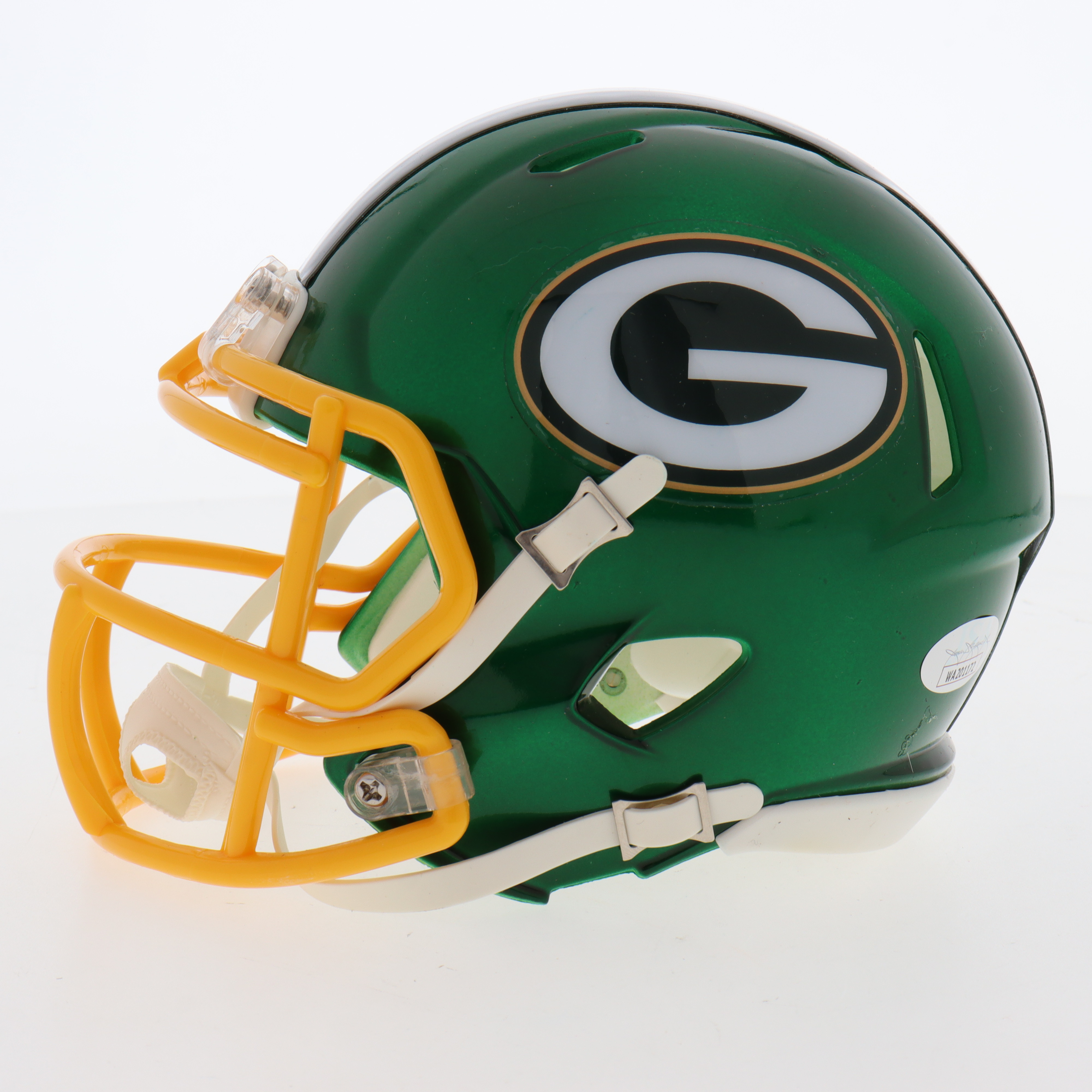 Clay Matthews Signed Packers Flash Alternate Speed Mini Helmet (JSA) at PristineAuction.com Clay Matthews Signed Packers Flash Alternate Speed Mini Helmet (JSA) at PristineAuction.com
