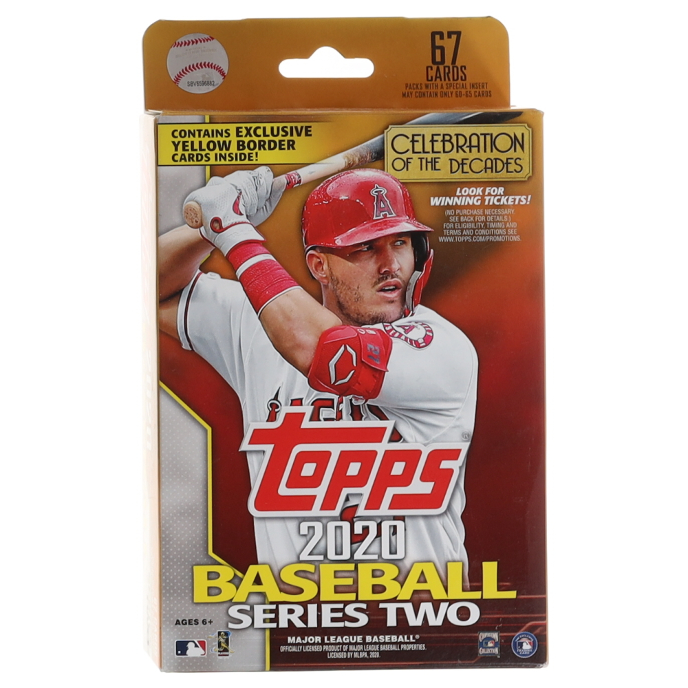 020 Topps Baseball Series 2Hanger Box with (67) Cards Pristine Auction