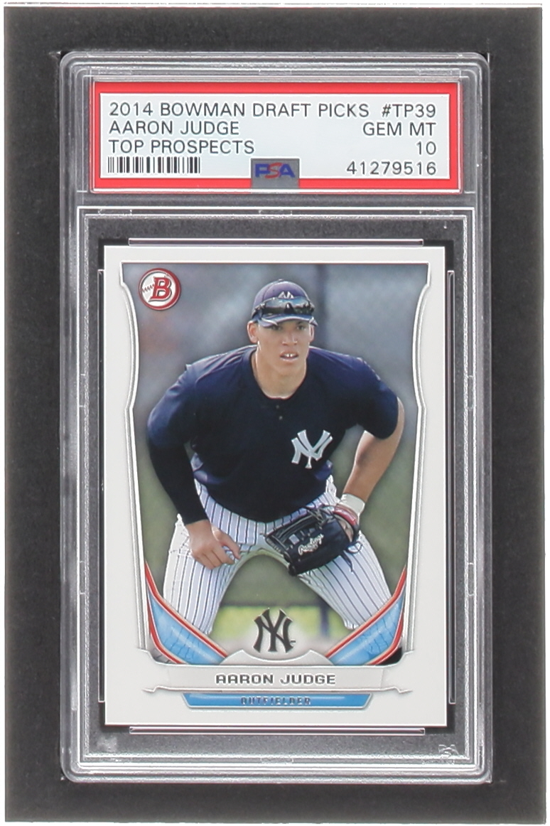 Aaron Judge 2014 Bowman Draft Top Prospects #TP39 RC (PSA 10) at PristineAuction.com Aaron Judge 2014 Bowman Draft Top Prospects #TP39 RC (PSA 10) at PristineAuction.com