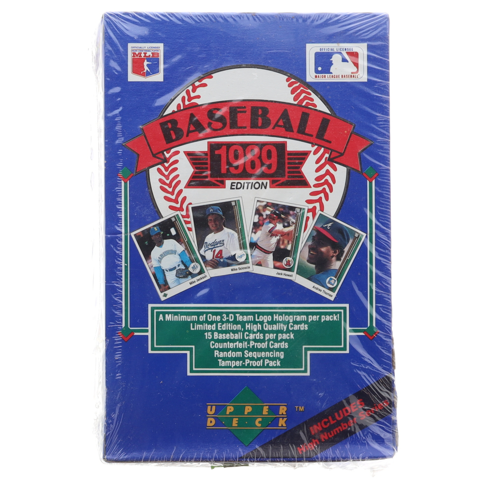 1989 Upper Deck High Series Baseball Card Box with (36) Packs