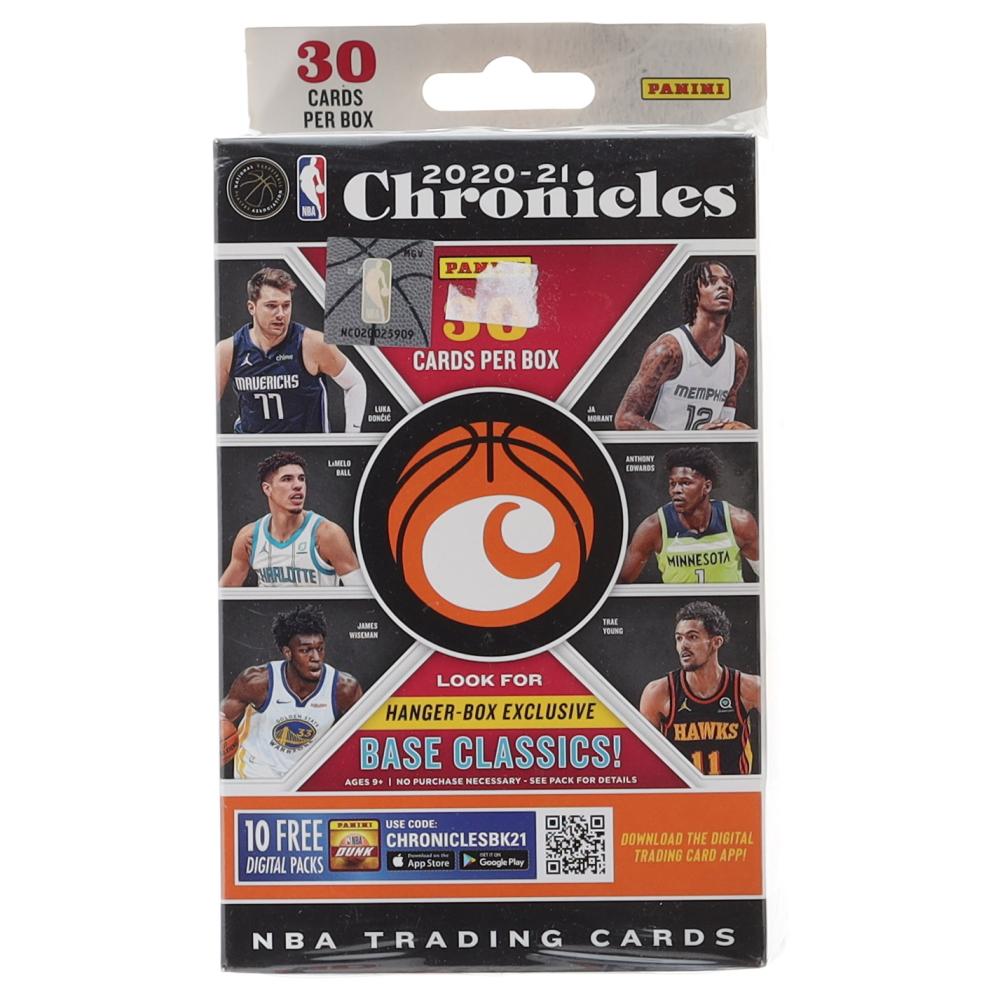 2020-21 Panini Chronicles Basketball Hanger Box with (30) Cards at PristineAuction.com