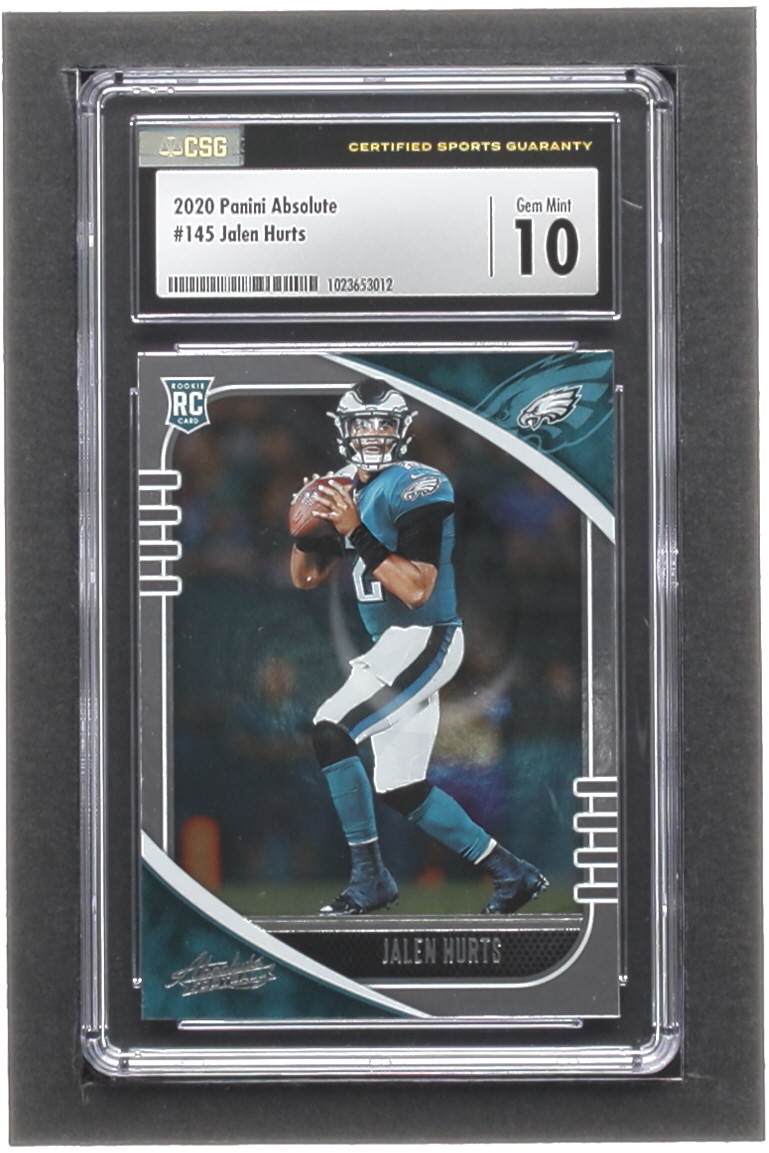 Jaelen Strong Jersey Jalen Hurts Rookie Card 2020 NFL Panini Select PSA Graded 10