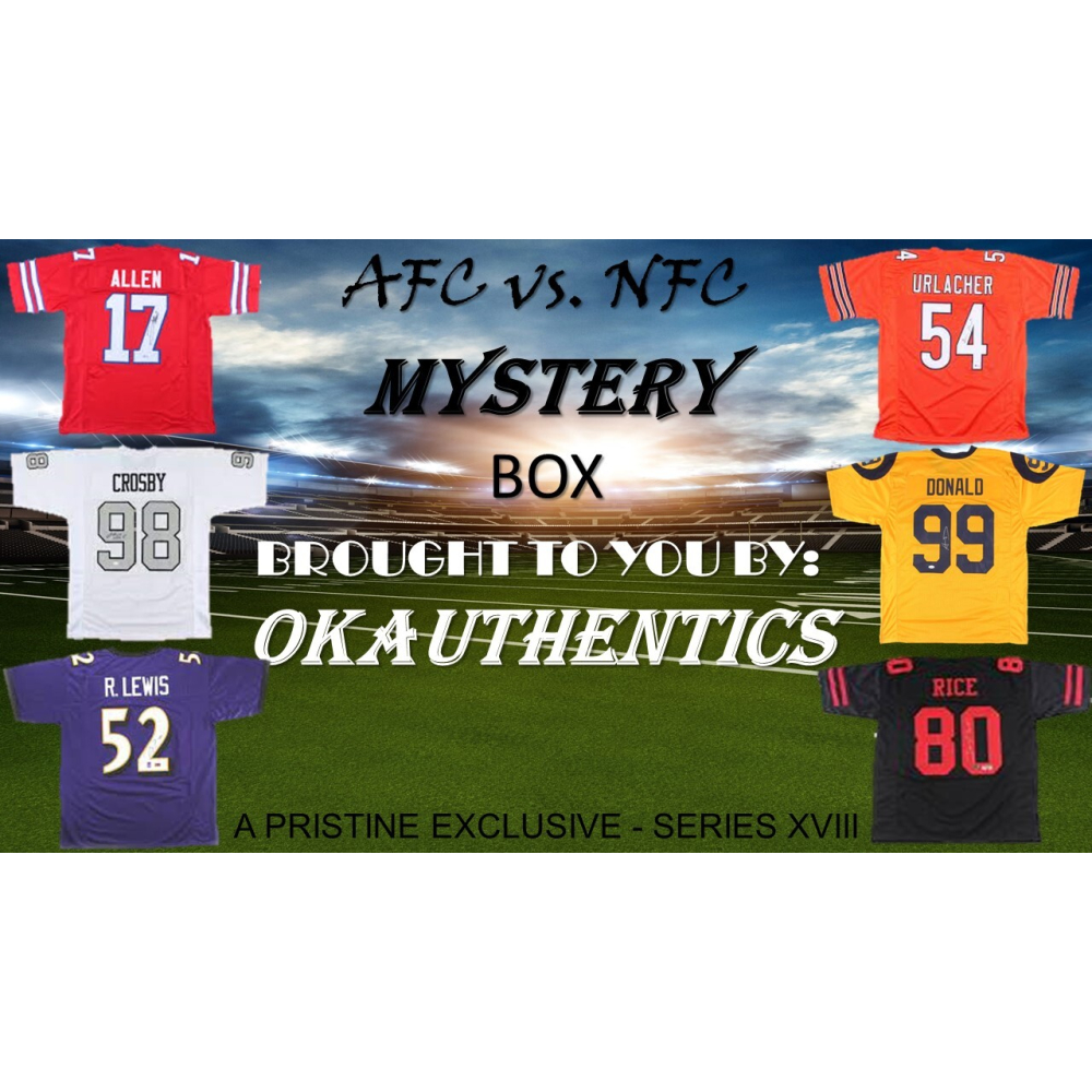 OKAUTHENTICS AFC vs NFC Jersey Mystery Box - Series XVIII | Pristine ...