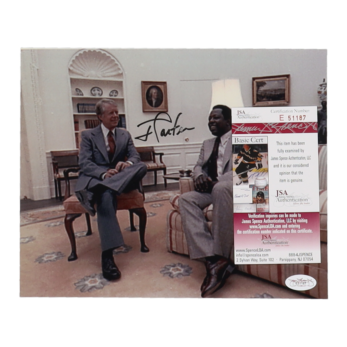 Jimmy Carter Signed 8x10 Photo (JSA) at PristineAuction.com Jimmy Carter Signed 8x10 Photo (JSA) at PristineAuction.com