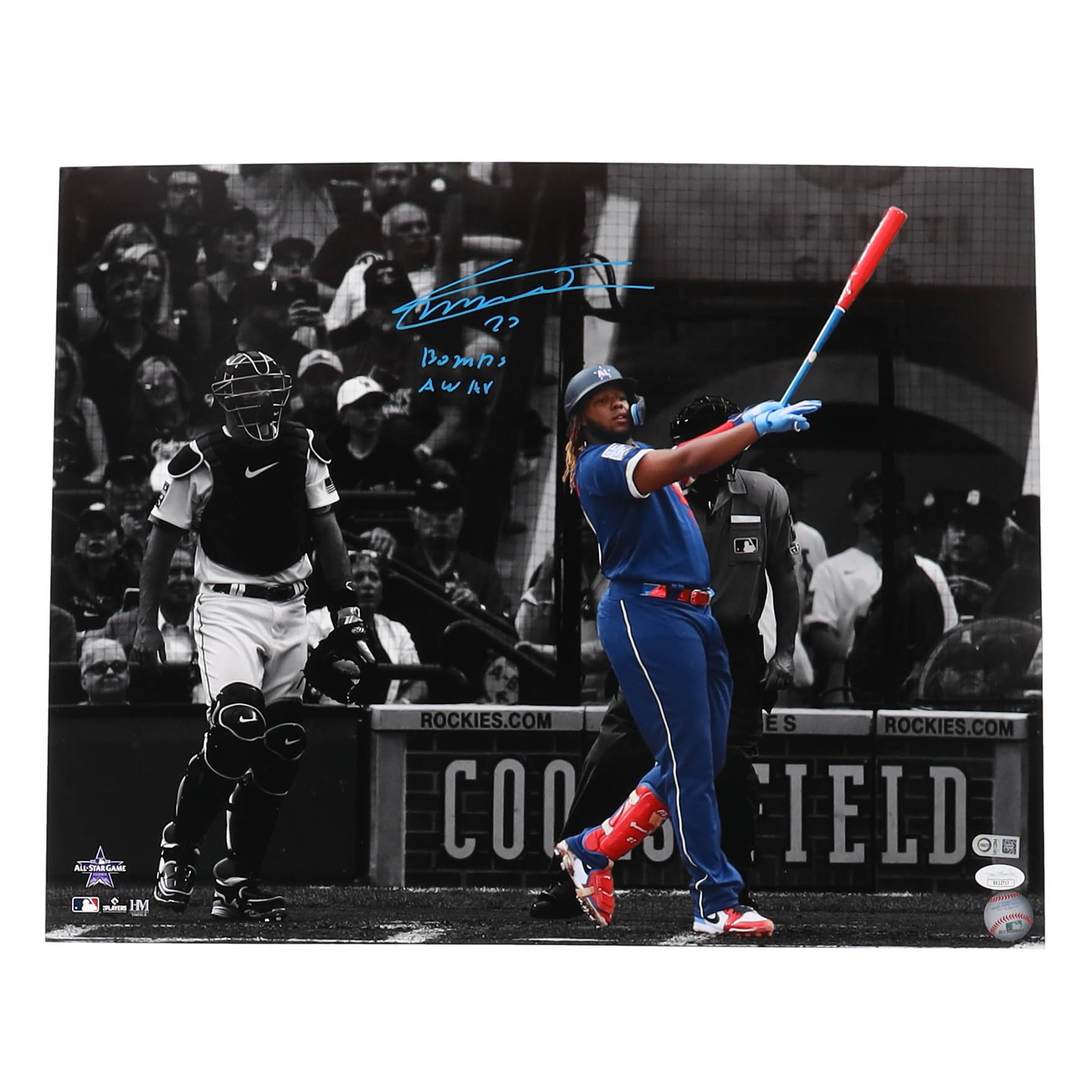 Vladimir Guerrero Jr. Signed Blue Jays 16x20 Photo with Inscription (JSA & USA SM) at PristineAuction.com Vladimir Guerrero Jr. Signed Blue Jays 16x20 Photo with Inscription (JSA & USA SM) at PristineAuction.com