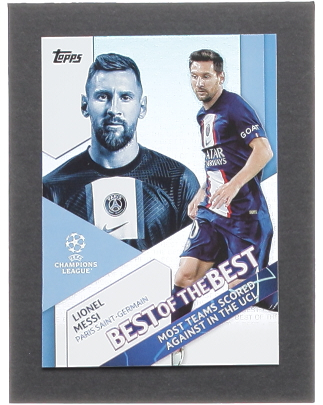 Lionel Messi 2022-23 Topps UEFA Club Competitions Best of the Best #BB7 at PristineAuction.com Lionel Messi 2022-23 Topps UEFA Club Competitions Best of the Best #BB7 at PristineAuction.com
