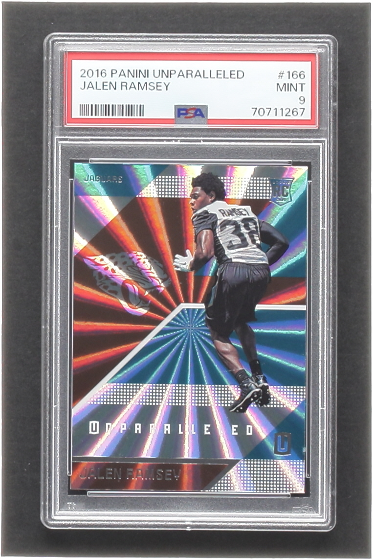 Jalen Ramsey 2016 Panini Unparalleled #166 RC (PSA 9) at PristineAuction.com Jalen Ramsey 2016 Panini Unparalleled #166 RC (PSA 9) at PristineAuction.com