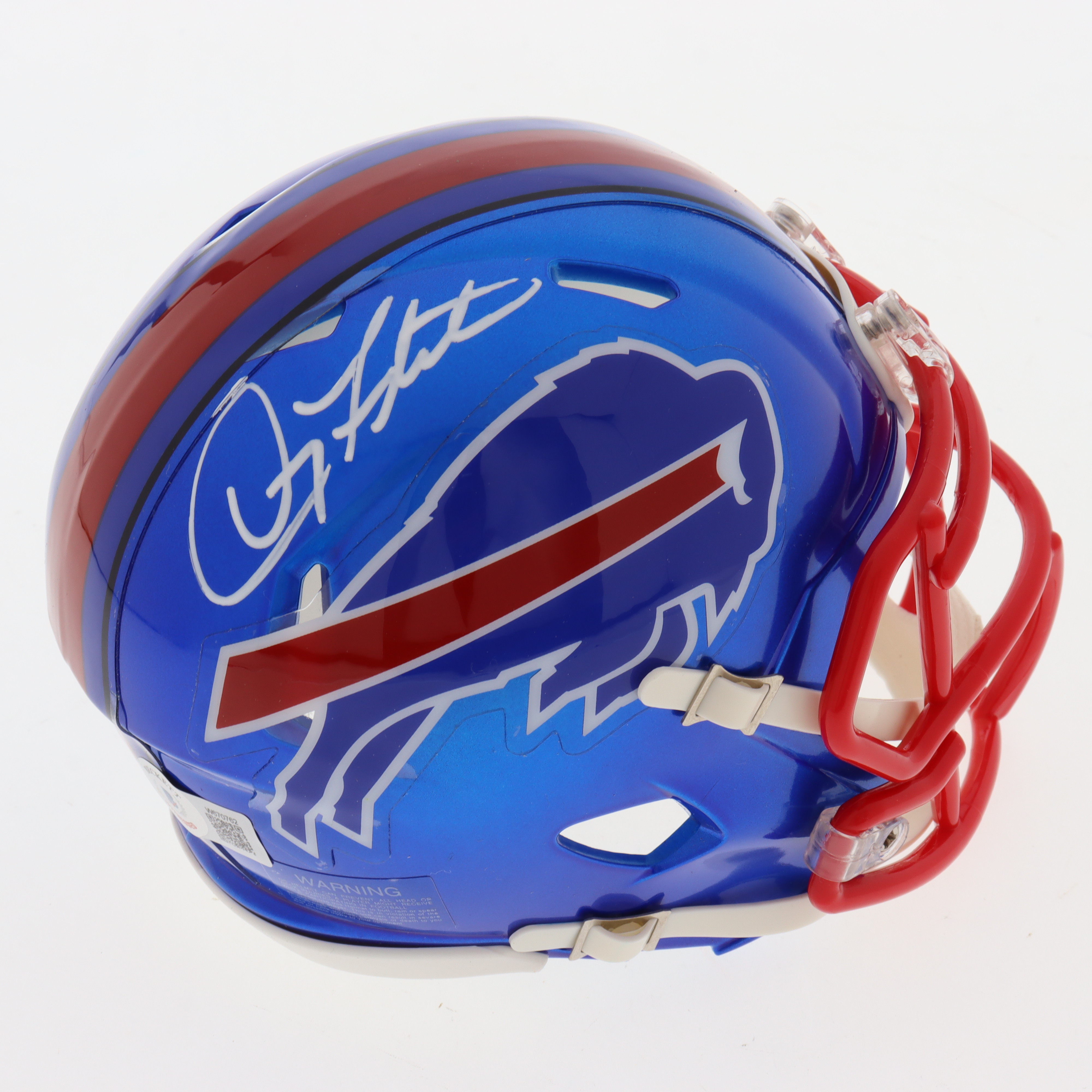 Doug Flutie Signed Bills Flash Alternate Speed Mini Helmet (Beckett) at PristineAuction.com Doug Flutie Signed Bills Flash Alternate Speed Mini Helmet (Beckett) at PristineAuction.com