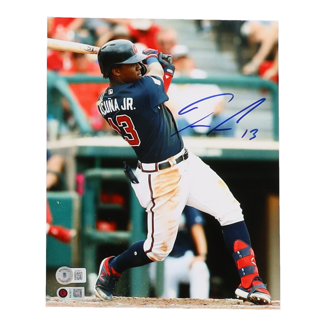 Ronald Acuna Jr. Signed Braves 8x10 Photo (Beckett & Acuna Jr ...