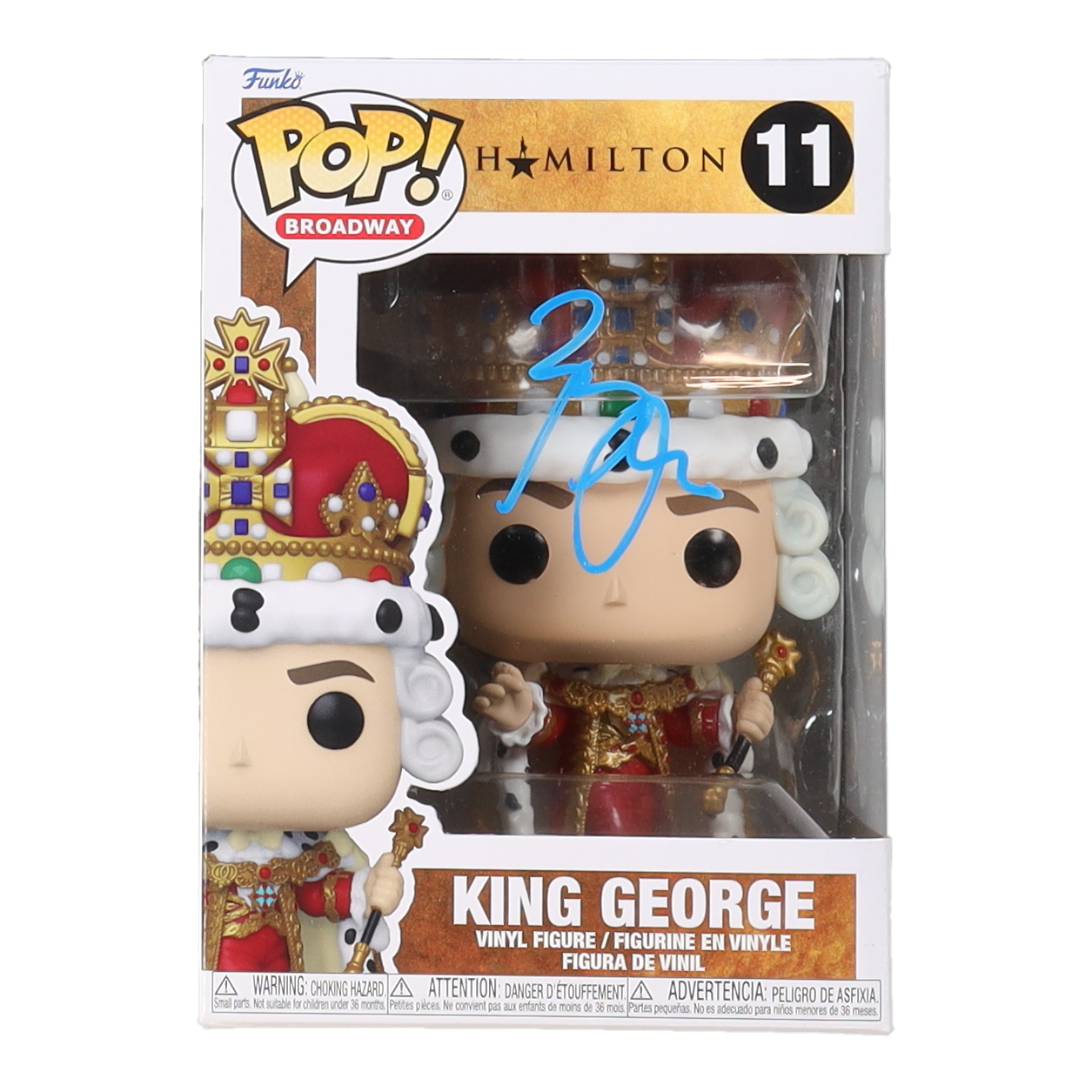 Brian d'Arcy James Signed "Hamilton" #11 King George Funko Pop! Vinyl Figure (AutographCOA) at PristineAuction.com Brian d'Arcy James Signed "Hamilton" #11 King George Funko Pop! Vinyl Figure (AutographCOA) at PristineAuction.com