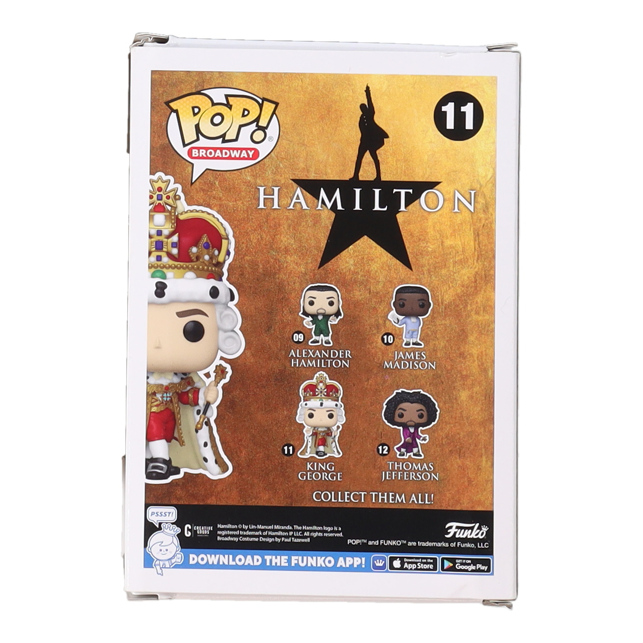 Brian d'Arcy James Signed "Hamilton" #11 King George Funko Pop! Vinyl Figure (AutographCOA) at PristineAuction.com Brian d'Arcy James Signed "Hamilton" #11 King George Funko Pop! Vinyl Figure (AutographCOA) at PristineAuction.com