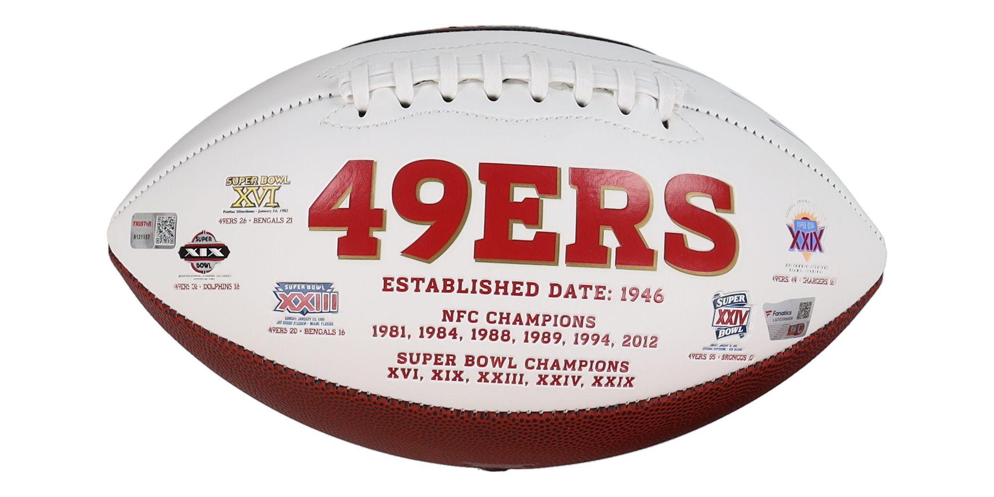 Jimmy Garoppolo Signed 49ers Logo Football (Fanatics) at PristineAuction.com Jimmy Garoppolo Signed 49ers Logo Football (Fanatics) at PristineAuction.com