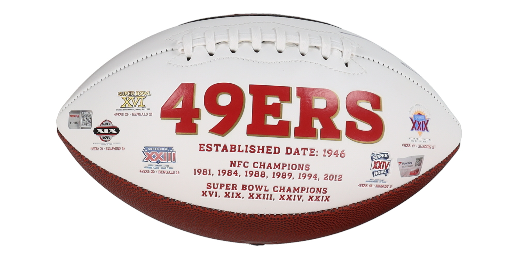 Jimmy Garoppolo Signed 49ers Logo Football (Fanatics) at PristineAuction.com Jimmy Garoppolo Signed 49ers Logo Football (Fanatics) at PristineAuction.com