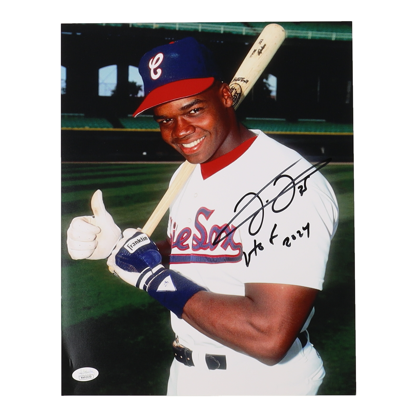 Frank Thomas Signed White Sox 11x14 Photo Inscribed "HOF 2014" (JSA) at PristineAuction.com Frank Thomas Signed White Sox 11x14 Photo Inscribed "HOF 2014" (JSA) at PristineAuction.com