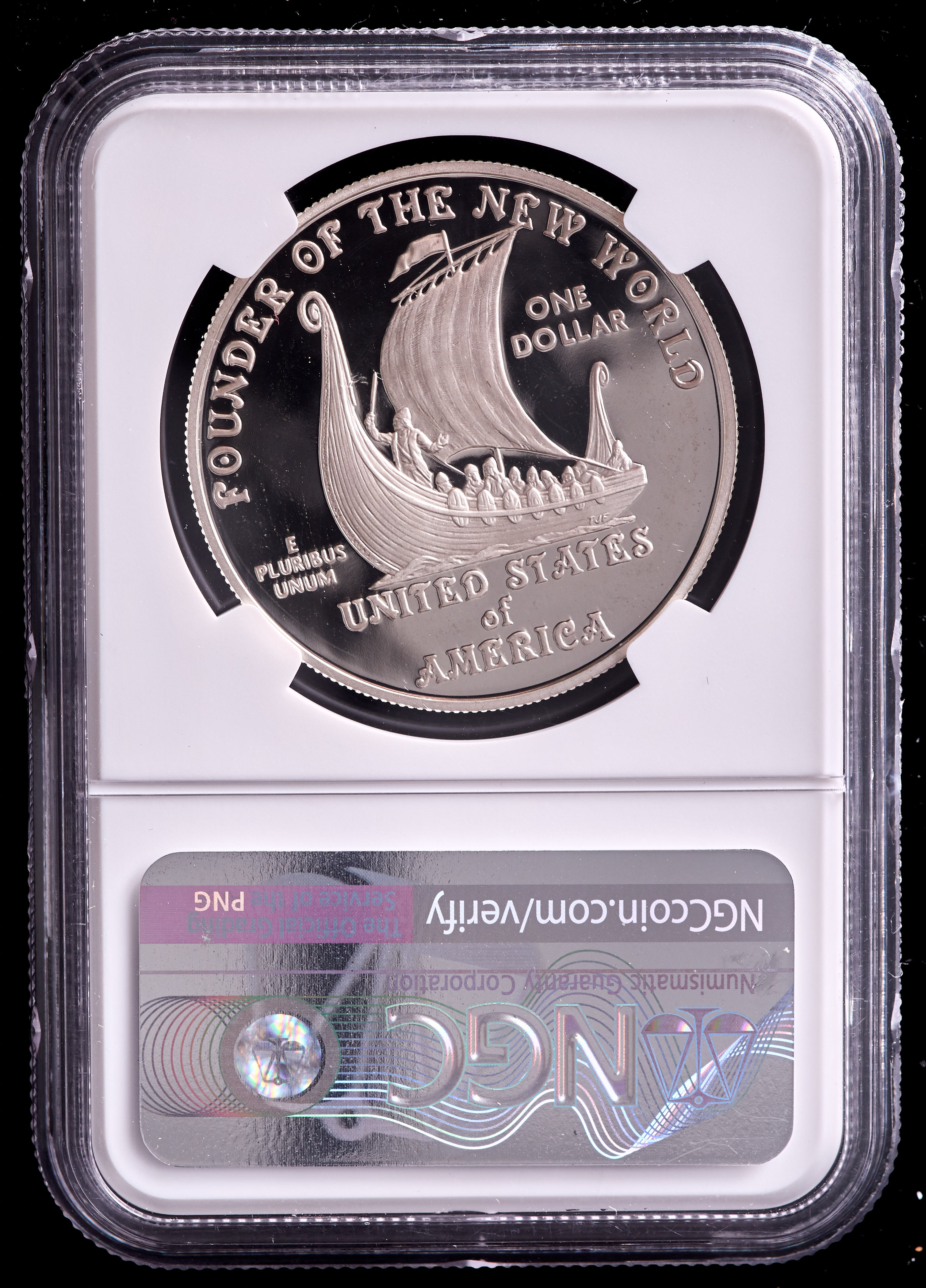 2000-P Leif Ericson Millennium Silver Dollar (NGC Proof 69 Ultra Cameo) at PristineAuction.com 2000-P Leif Ericson Millennium Silver Dollar (NGC Proof 69 Ultra Cameo) at PristineAuction.com