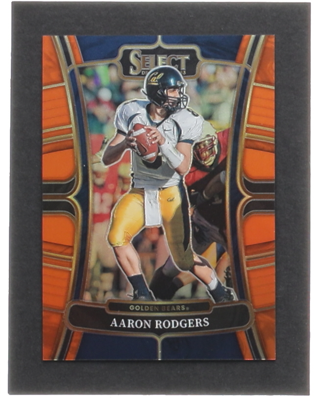 Aaron Rodgers 2023 Select Draft Picks Prizms Neon Orange #31 #48/49 at PristineAuction.com Aaron Rodgers 2023 Select Draft Picks Prizms Neon Orange #31 #48/49 at PristineAuction.com