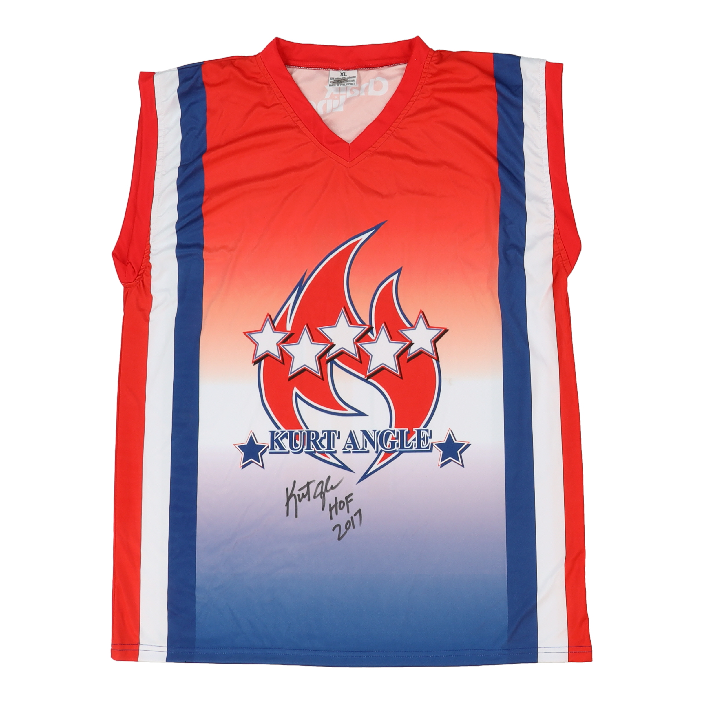 Kurt Angle Signed Jersey Inscribed "HOF 2017" (Playball Ink) at PristineAuction.com Kurt Angle Signed Jersey Inscribed "HOF 2017" (Playball Ink) at PristineAuction.com
