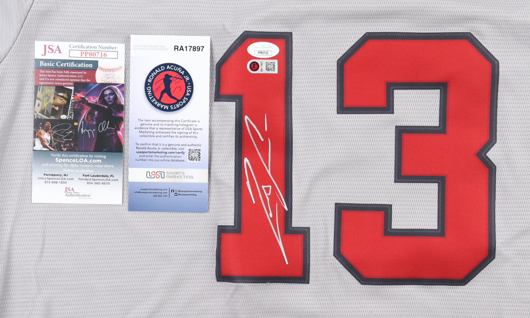 Ronald Acuna Jr. Signed Braves Jersey (JSA & Acuna Jr.) at PristineAuction.com Ronald Acuna Jr. Signed Braves Jersey (JSA & Acuna Jr.) at PristineAuction.com