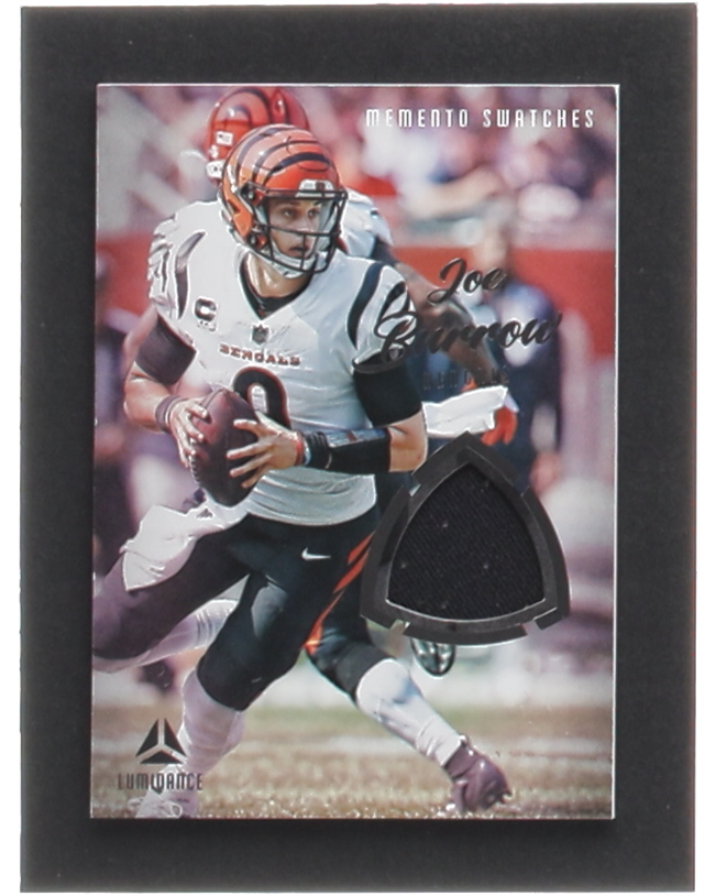 Joe Burrow 2022 Panini Luminance Memento Swatches #1 at PristineAuction.com Joe Burrow 2022 Panini Luminance Memento Swatches #1 at PristineAuction.com