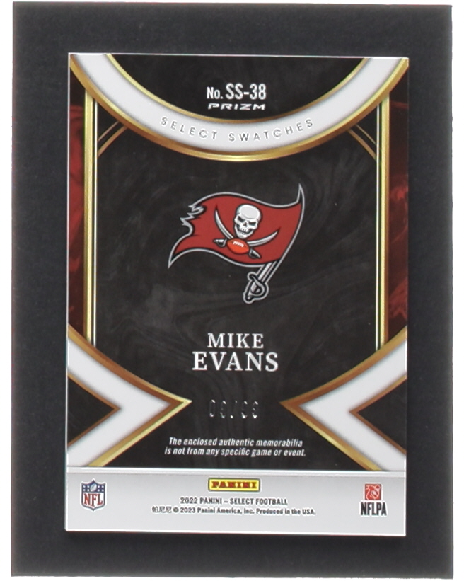 Mike Evans 2022 Select Select Swatches Prizm #38 #09/99 at PristineAuction.com Mike Evans 2022 Select Select Swatches Prizm #38 #09/99 at PristineAuction.com