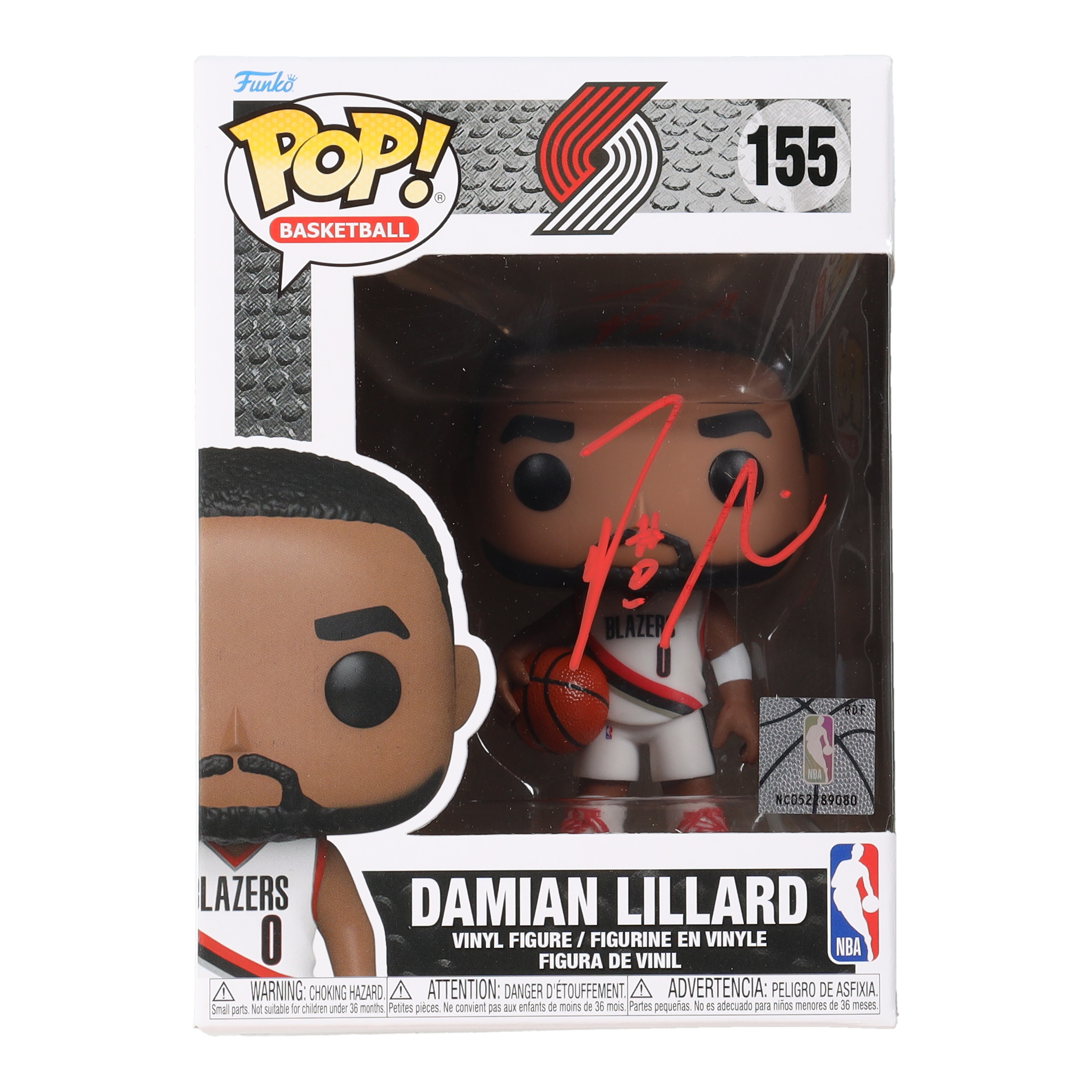 Damian Lillard Signed Trail Blazers #155 Funko Pop! Vinyl Figure (Beckett & Lillard) at PristineAuction.com Damian Lillard Signed Trail Blazers #155 Funko Pop! Vinyl Figure (Beckett & Lillard) at PristineAuction.com