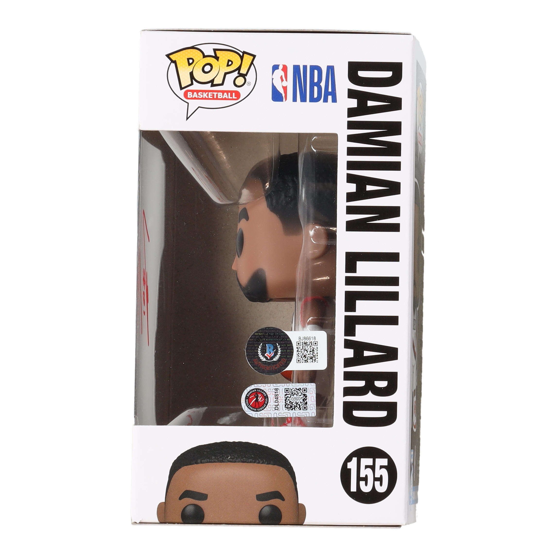 Damian Lillard Signed Trail Blazers #155 Funko Pop! Vinyl Figure (Beckett & Lillard) at PristineAuction.com Damian Lillard Signed Trail Blazers #155 Funko Pop! Vinyl Figure (Beckett & Lillard) at PristineAuction.com