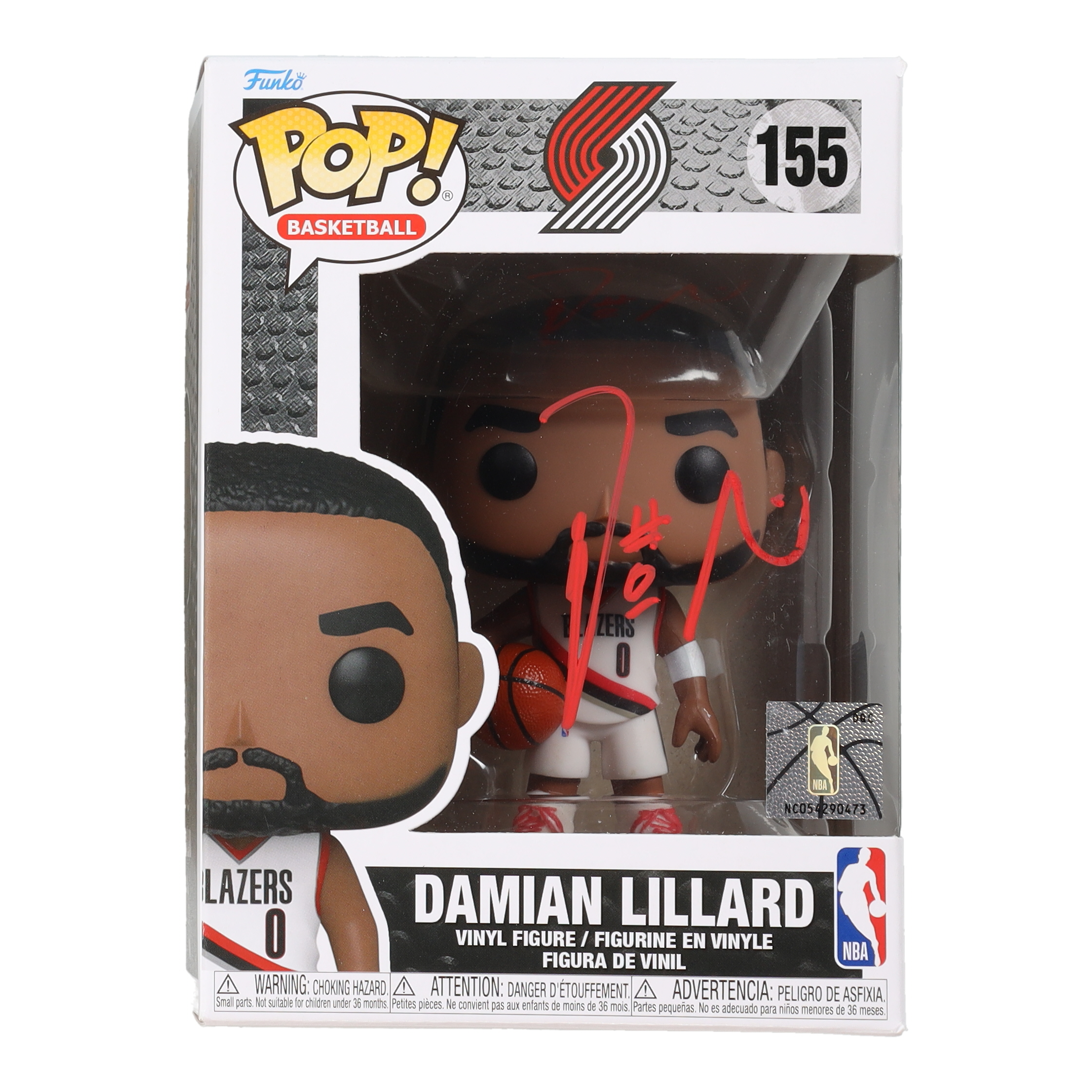 Damian Lillard Signed Trail Blazers #155 Funko Pop! Vinyl Figure (Beckett & Lillard) at PristineAuction.com Damian Lillard Signed Trail Blazers #155 Funko Pop! Vinyl Figure (Beckett & Lillard) at PristineAuction.com